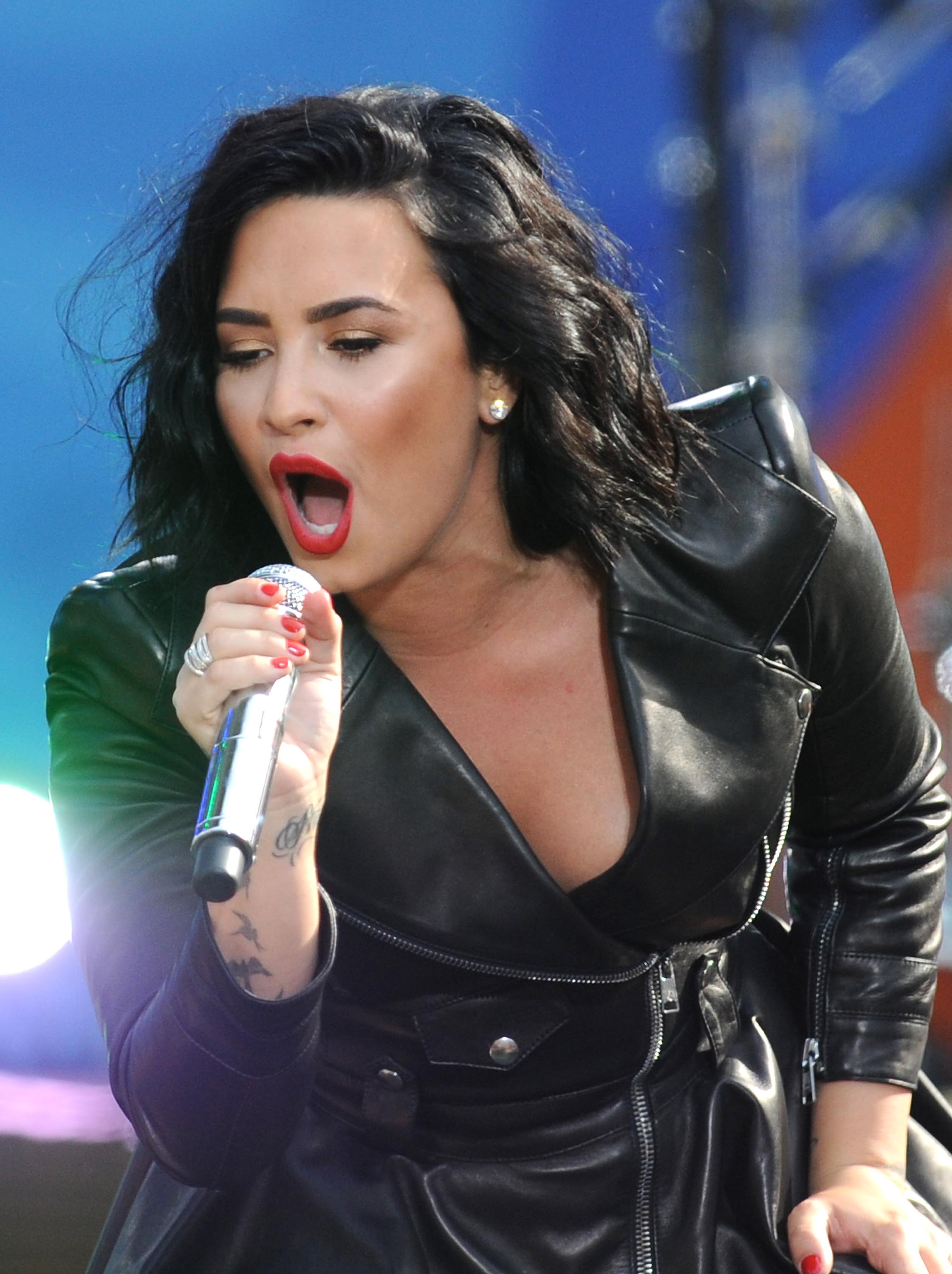 Demi Lovato attends GMA Summer Concert Series