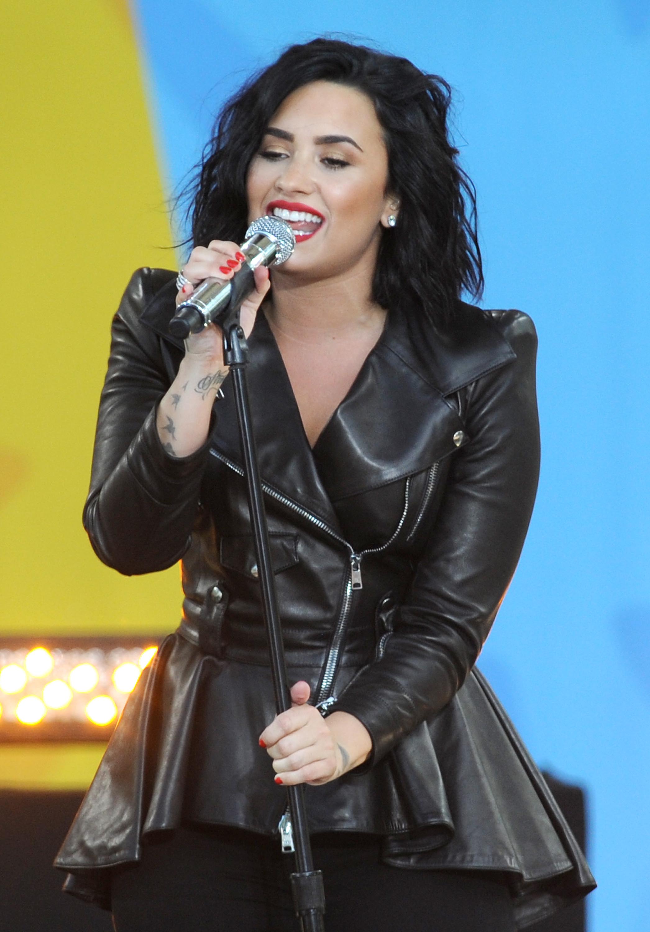 Demi Lovato attends GMA Summer Concert Series