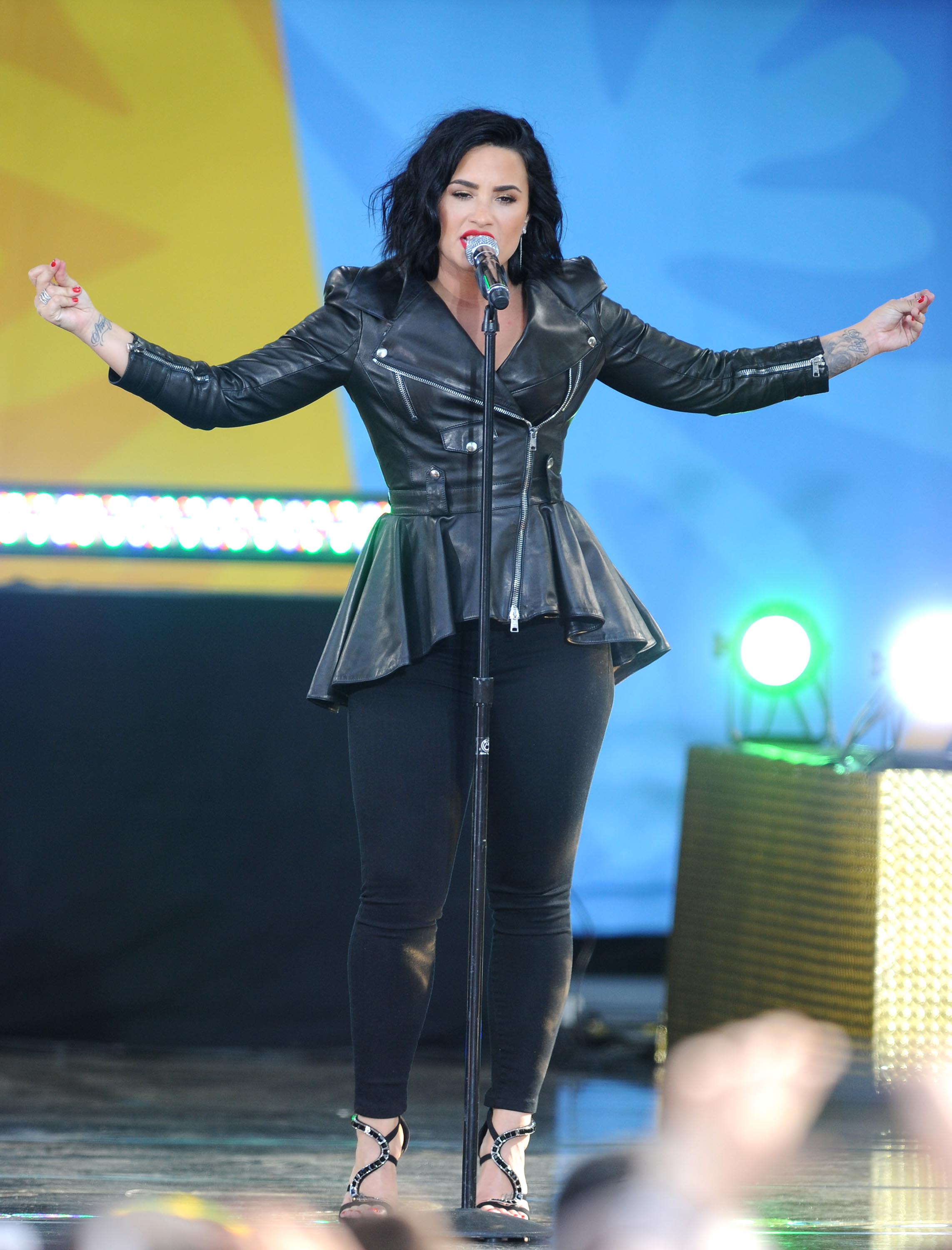 Demi Lovato attends GMA Summer Concert Series