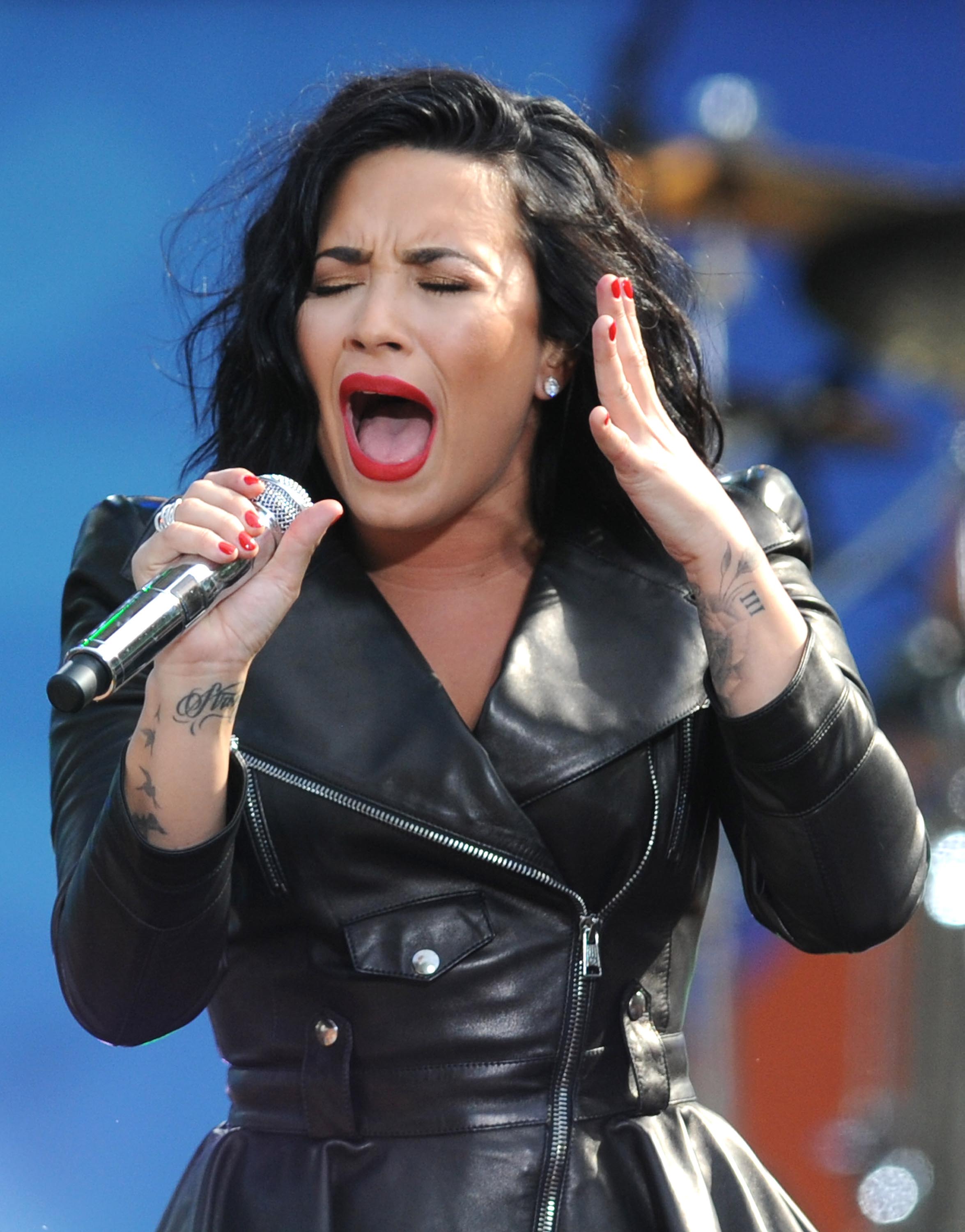 Demi Lovato attends GMA Summer Concert Series