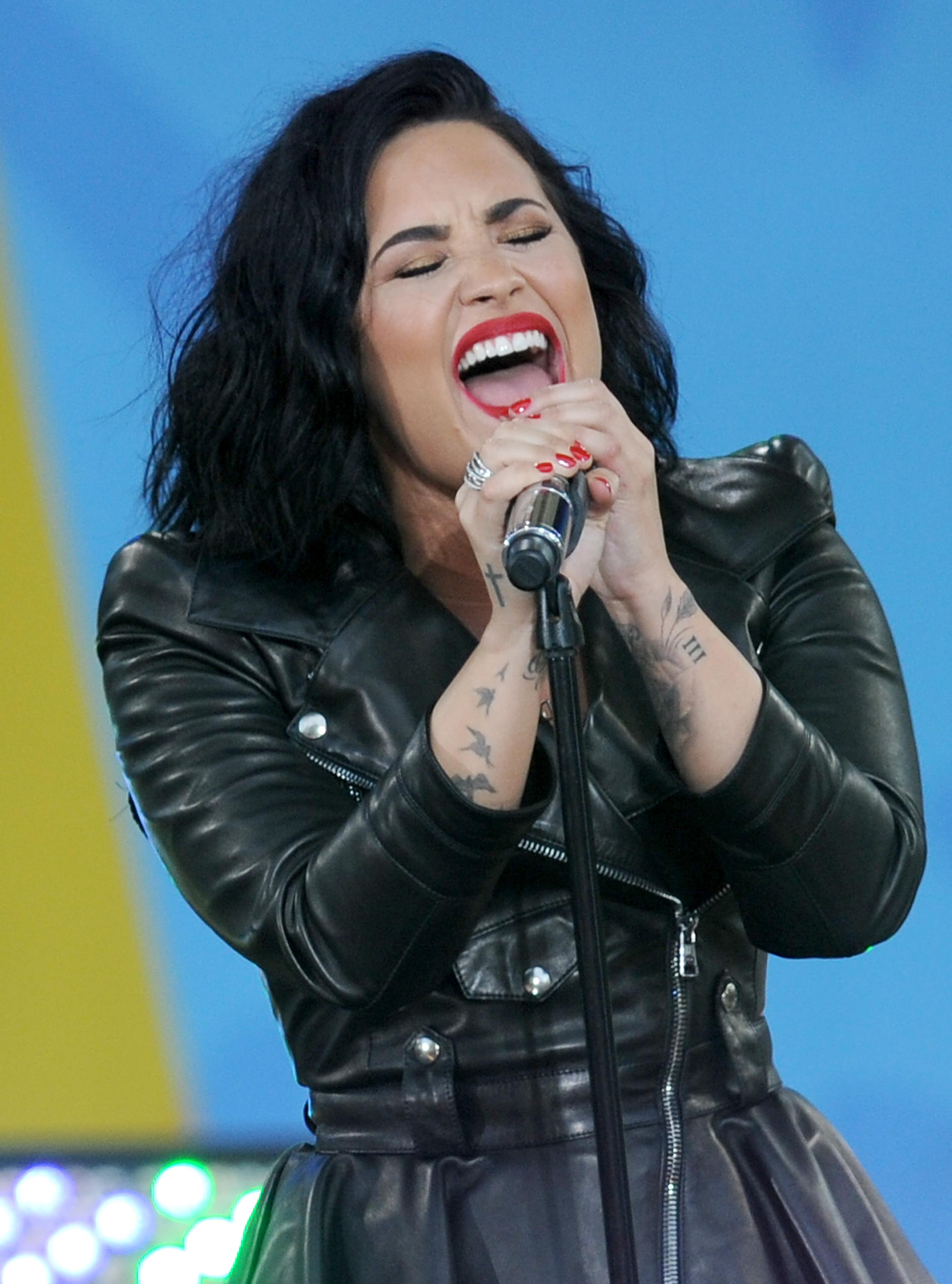 Demi Lovato attends GMA Summer Concert Series