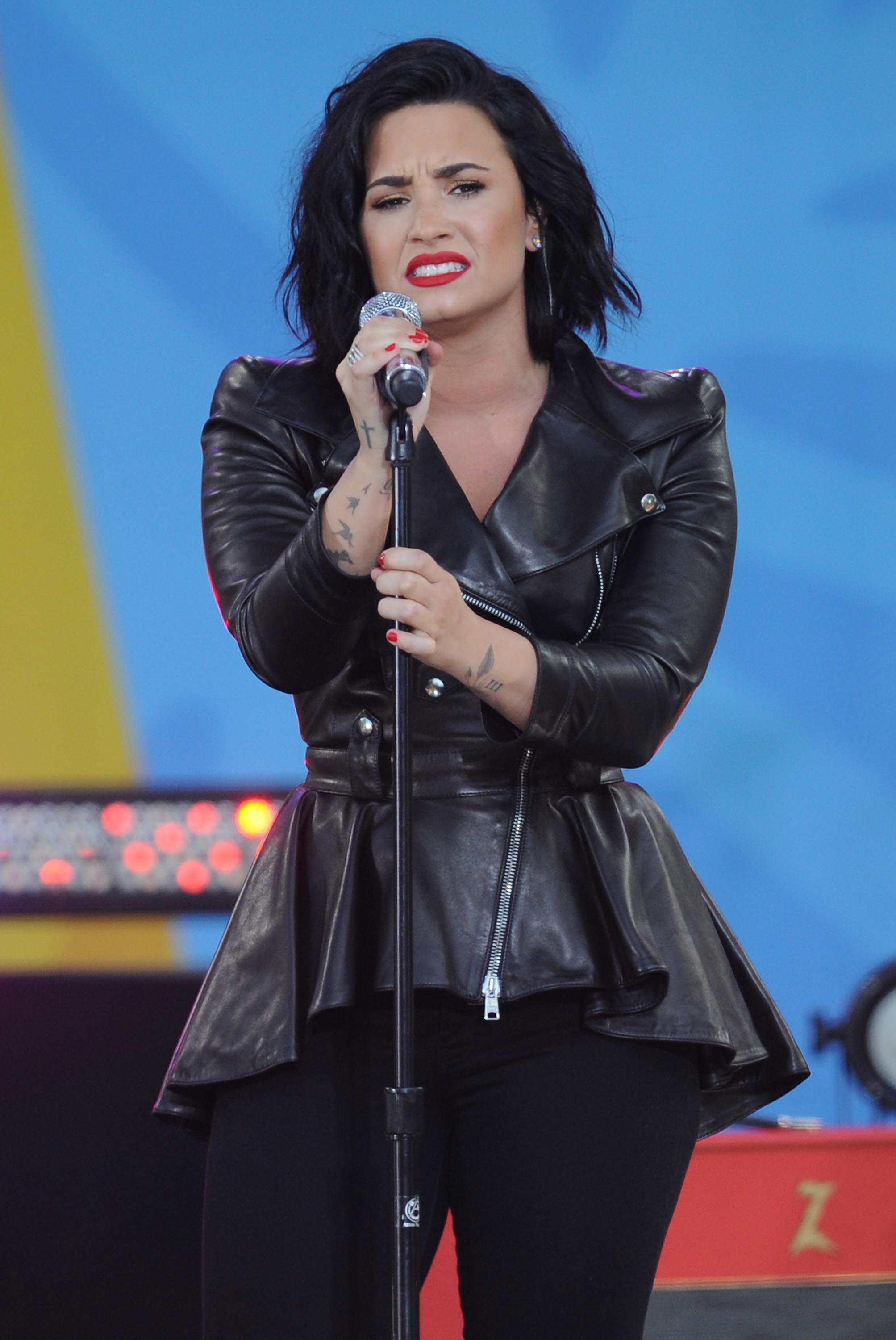 Demi Lovato attends GMA Summer Concert Series