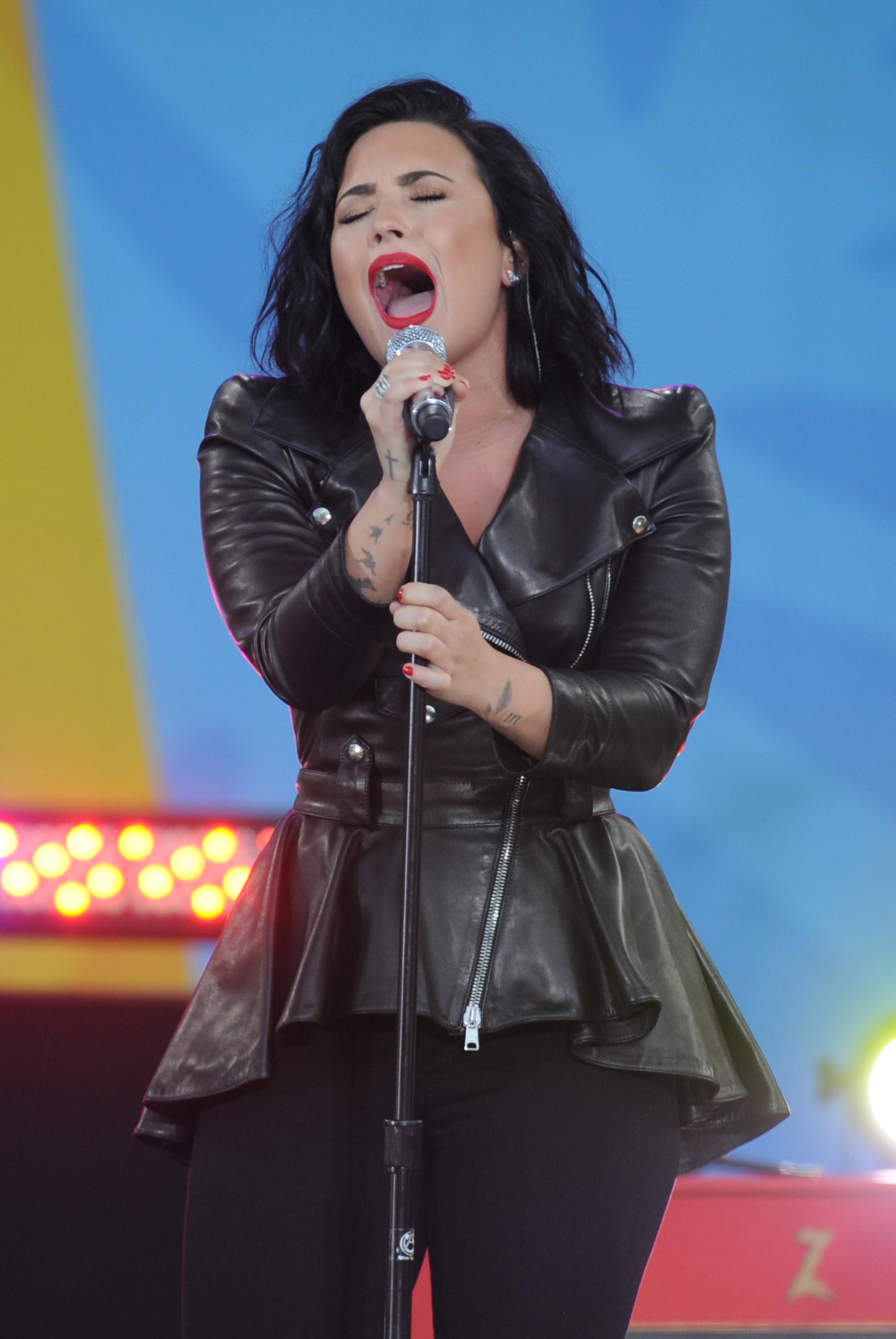 Demi Lovato attends GMA Summer Concert Series