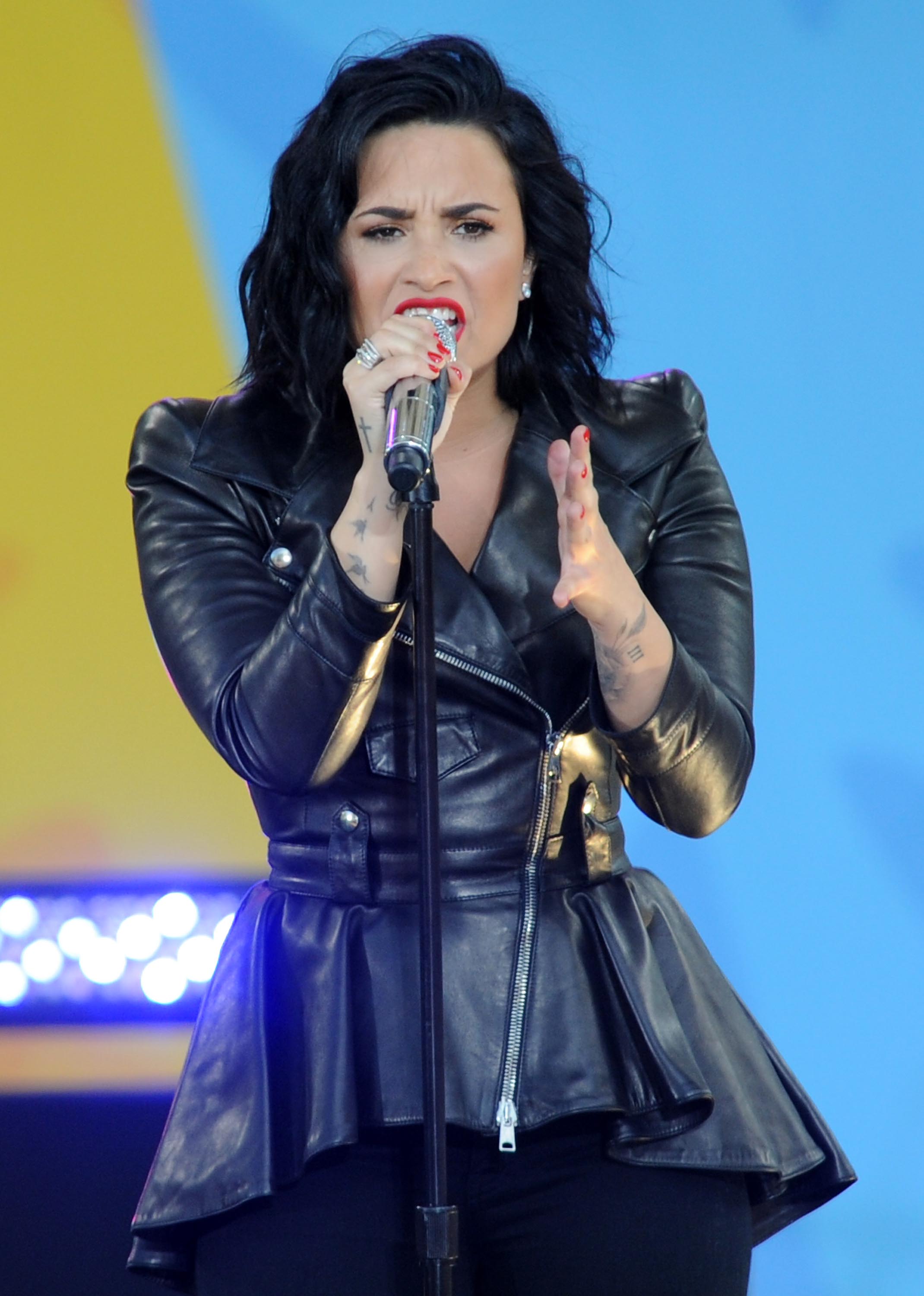 Demi Lovato attends GMA Summer Concert Series