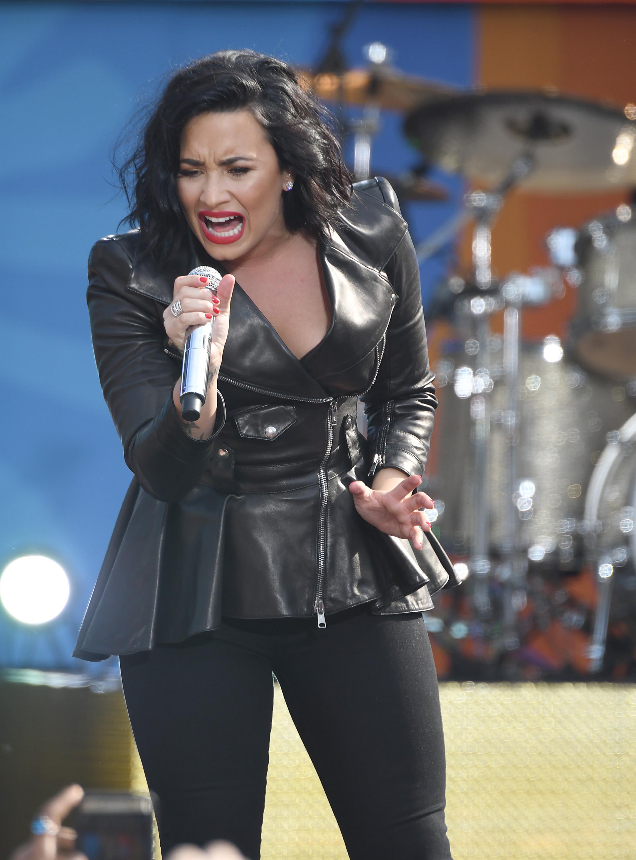 Demi Lovato attends GMA Summer Concert Series