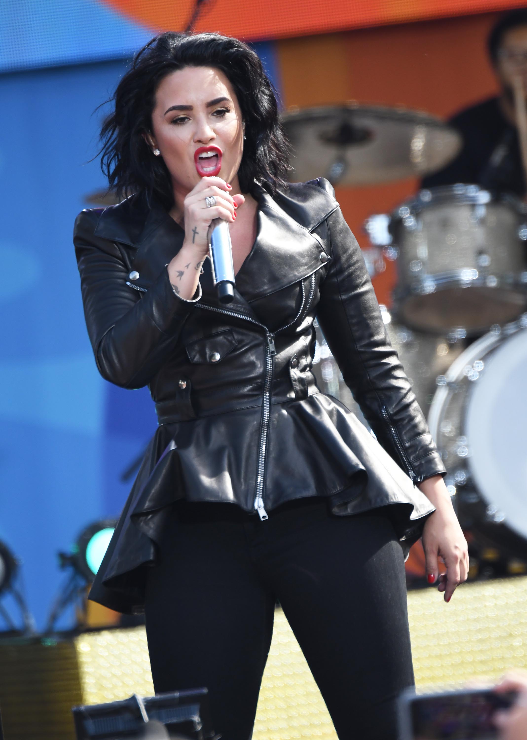 Demi Lovato attends GMA Summer Concert Series