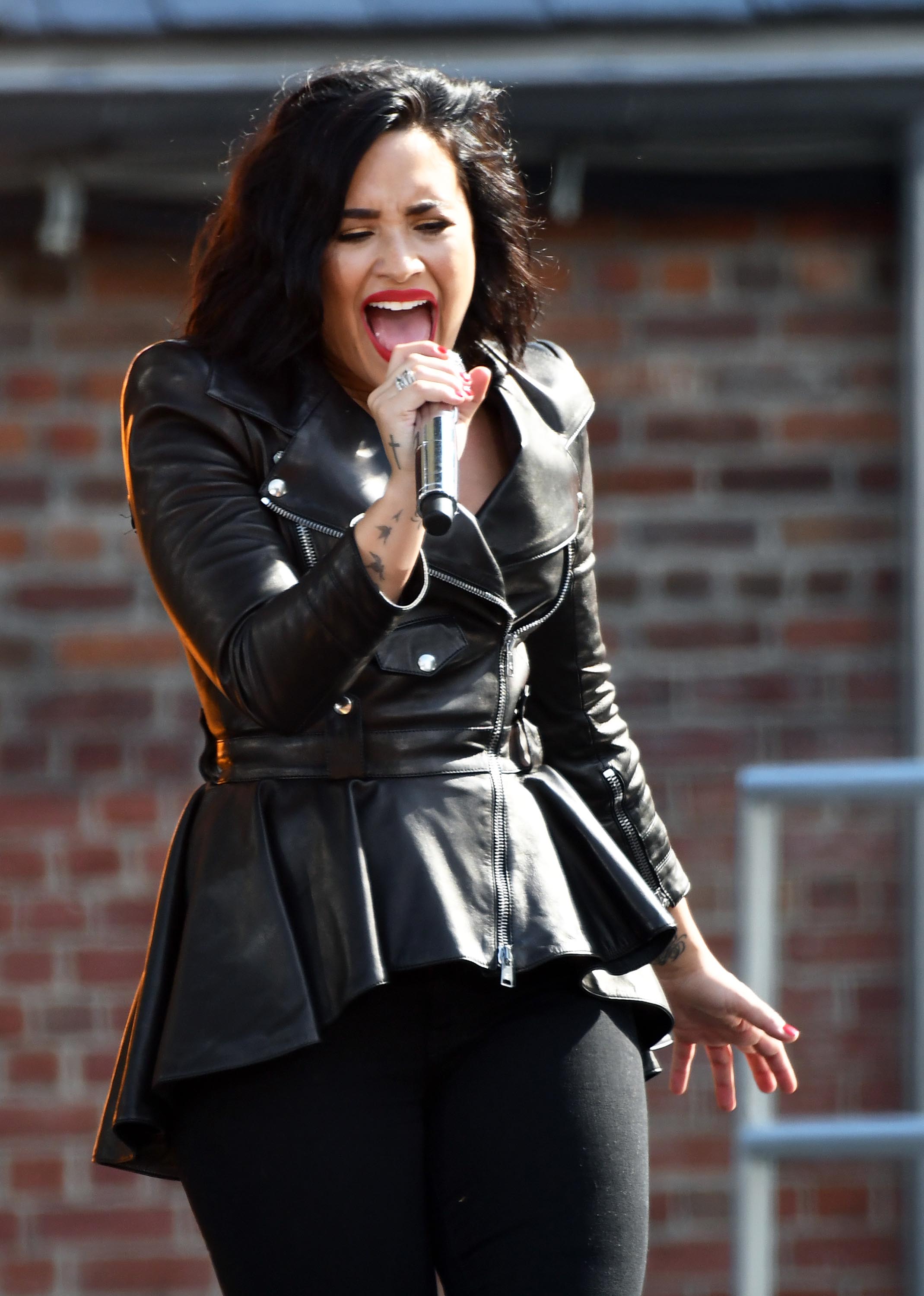 Demi Lovato attends GMA Summer Concert Series