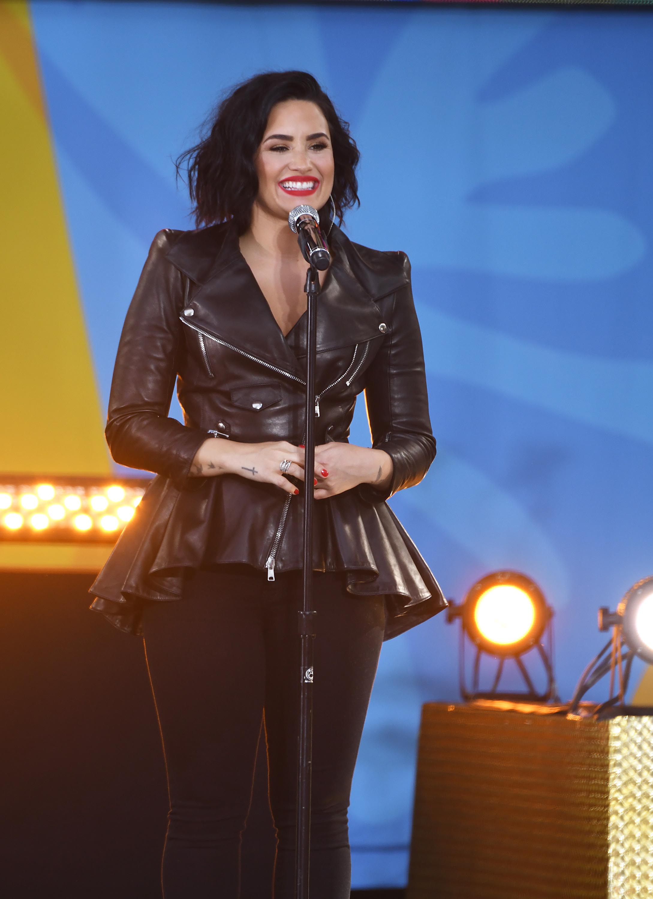 Demi Lovato attends GMA Summer Concert Series