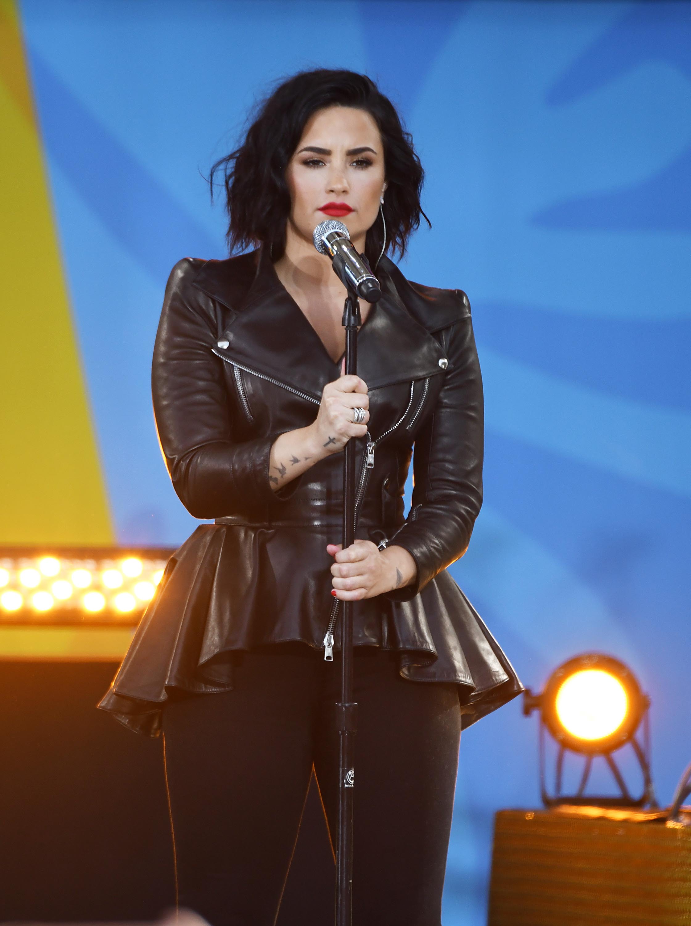 Demi Lovato attends GMA Summer Concert Series