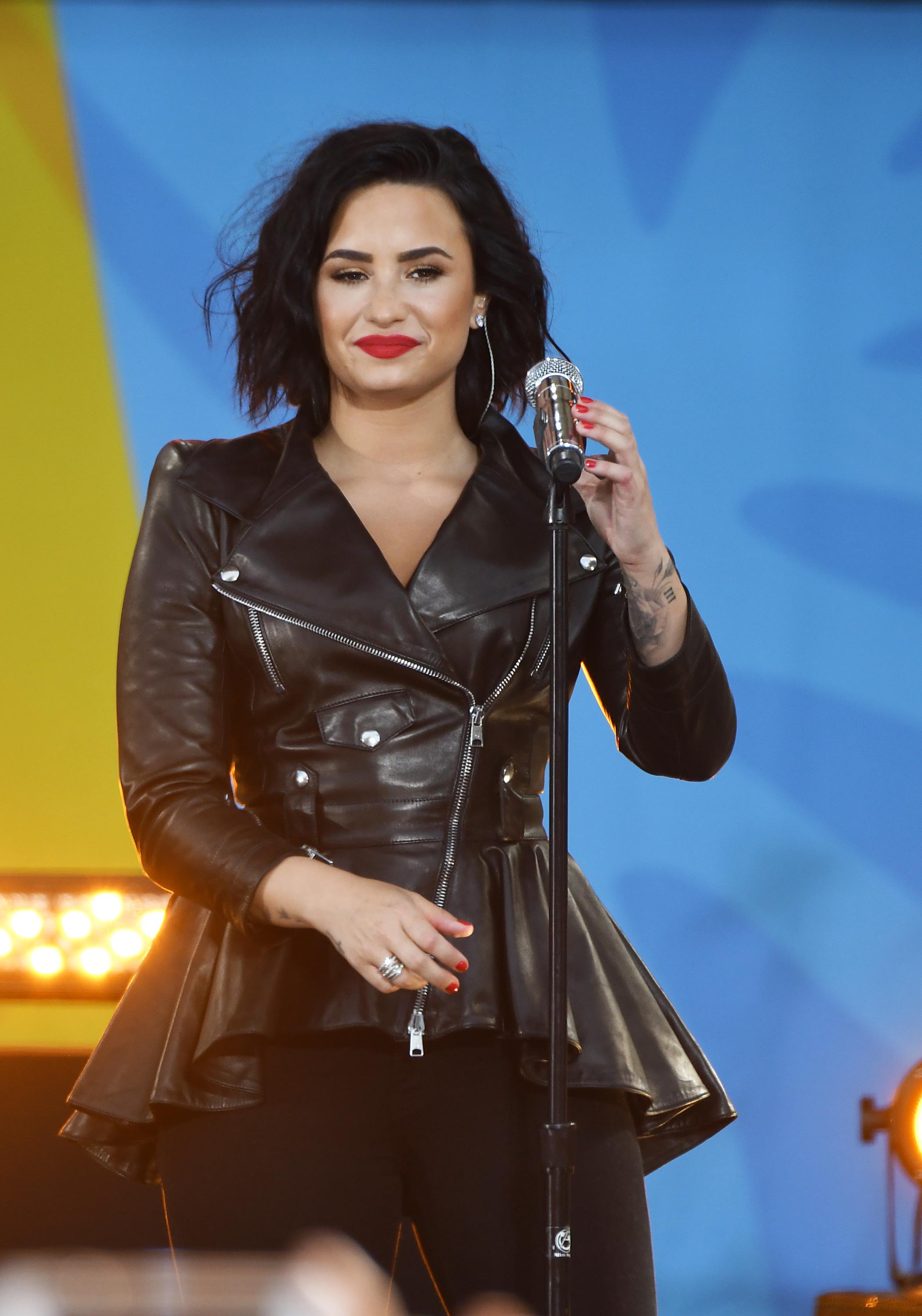 Demi Lovato attends GMA Summer Concert Series