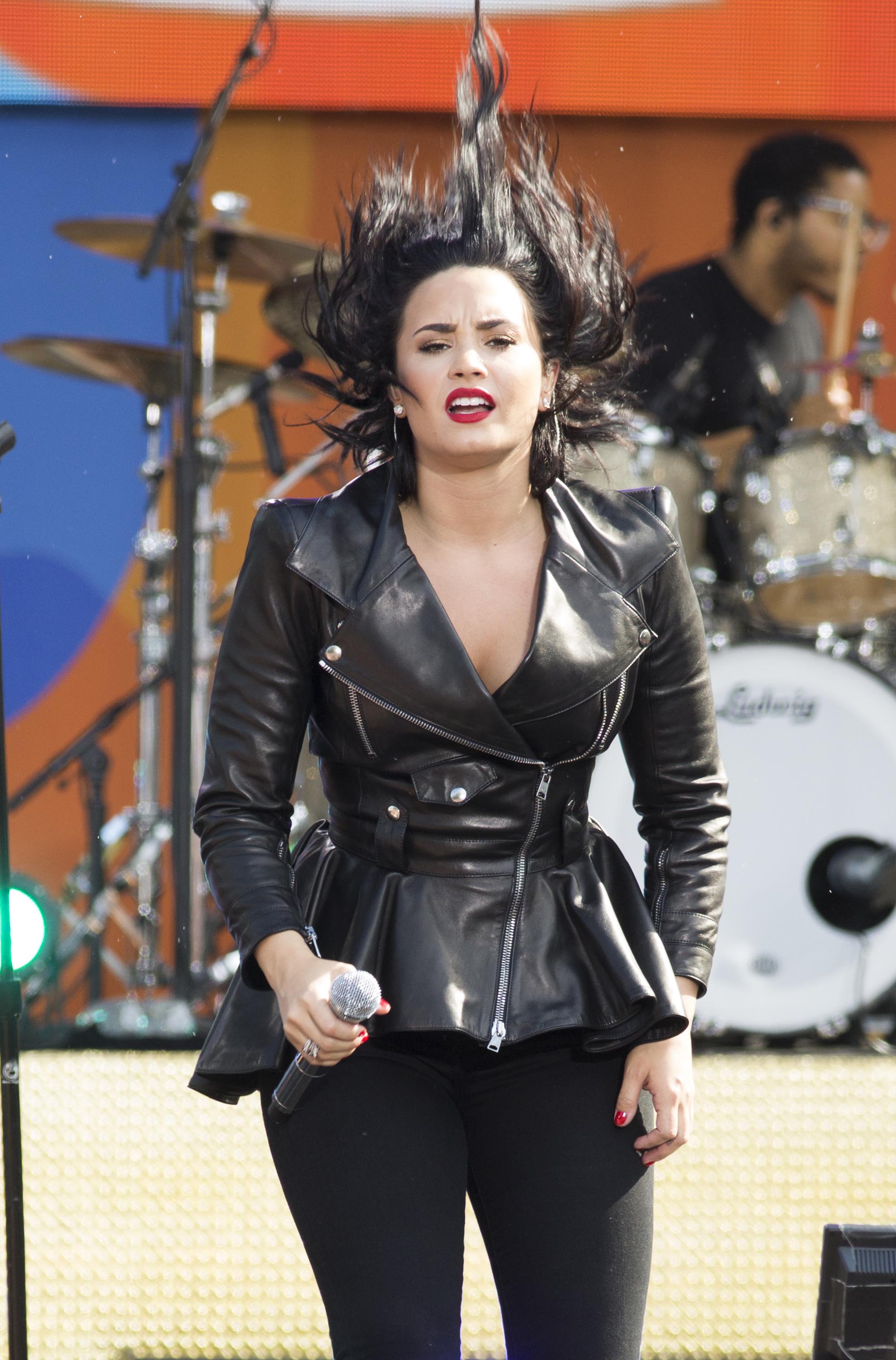 Demi Lovato attends GMA Summer Concert Series