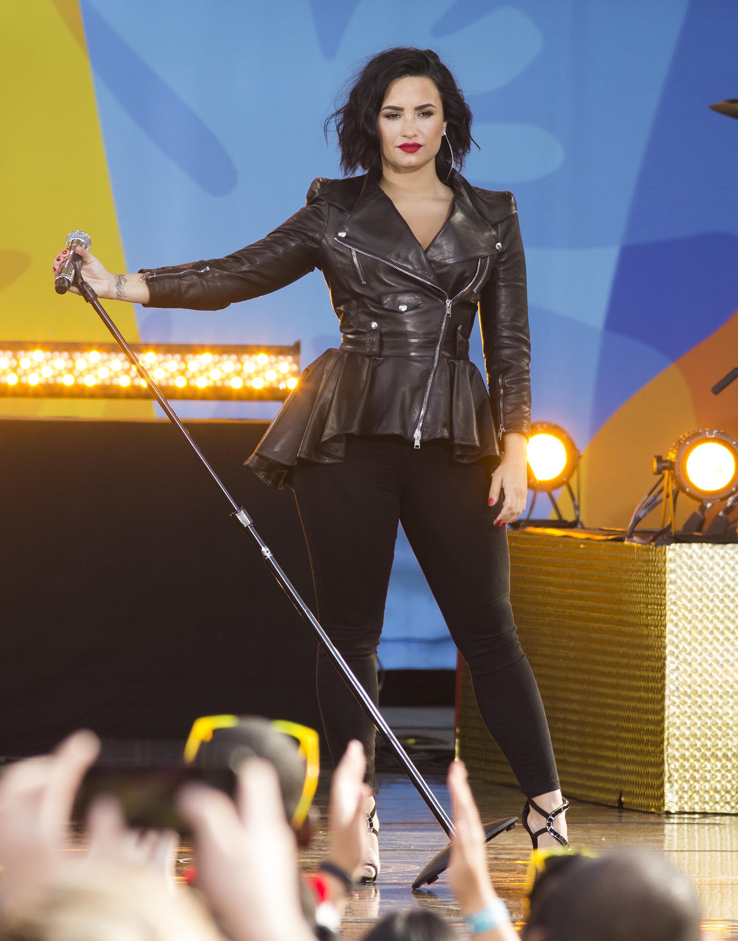 Demi Lovato attends GMA Summer Concert Series