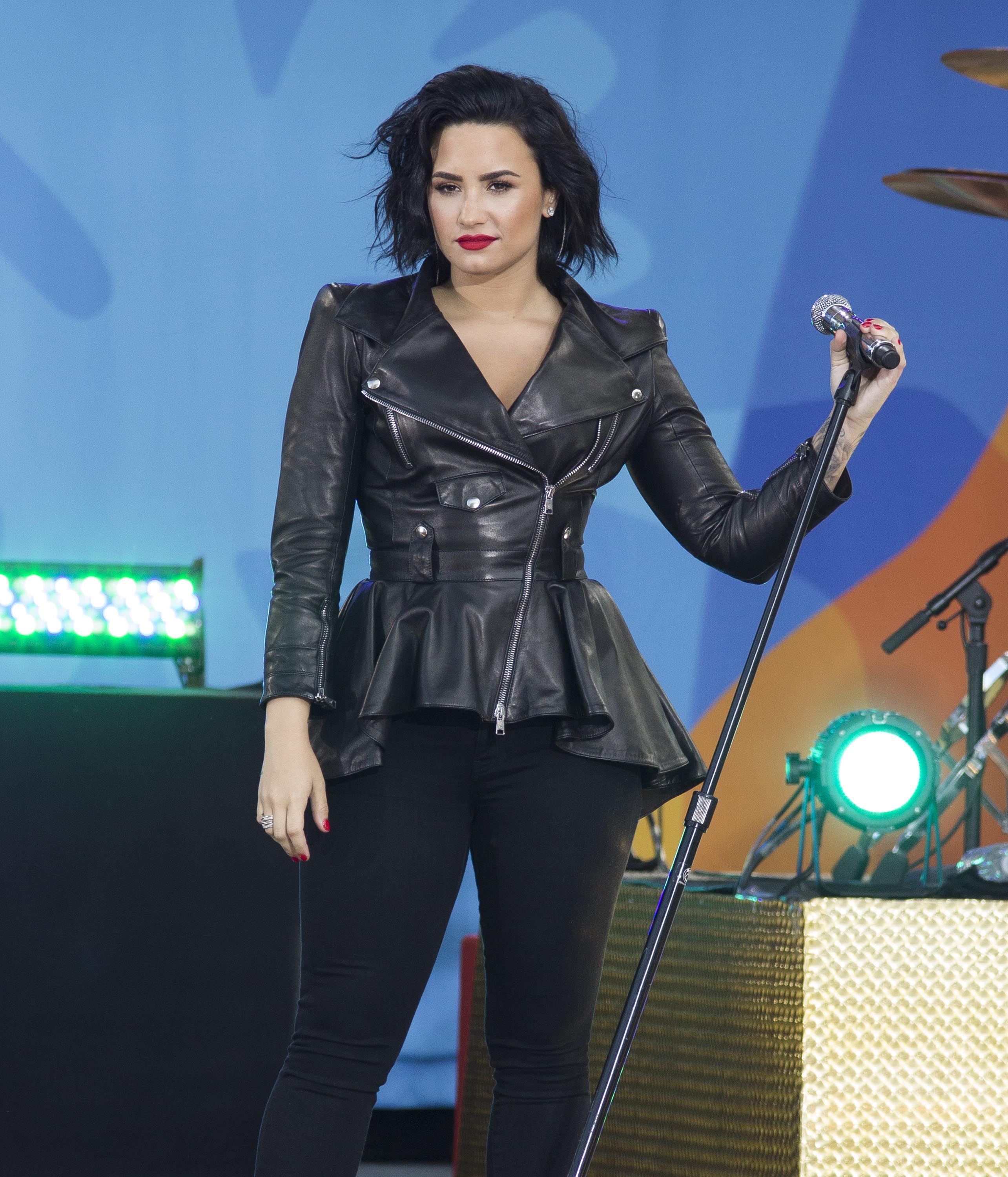 Demi Lovato attends GMA Summer Concert Series