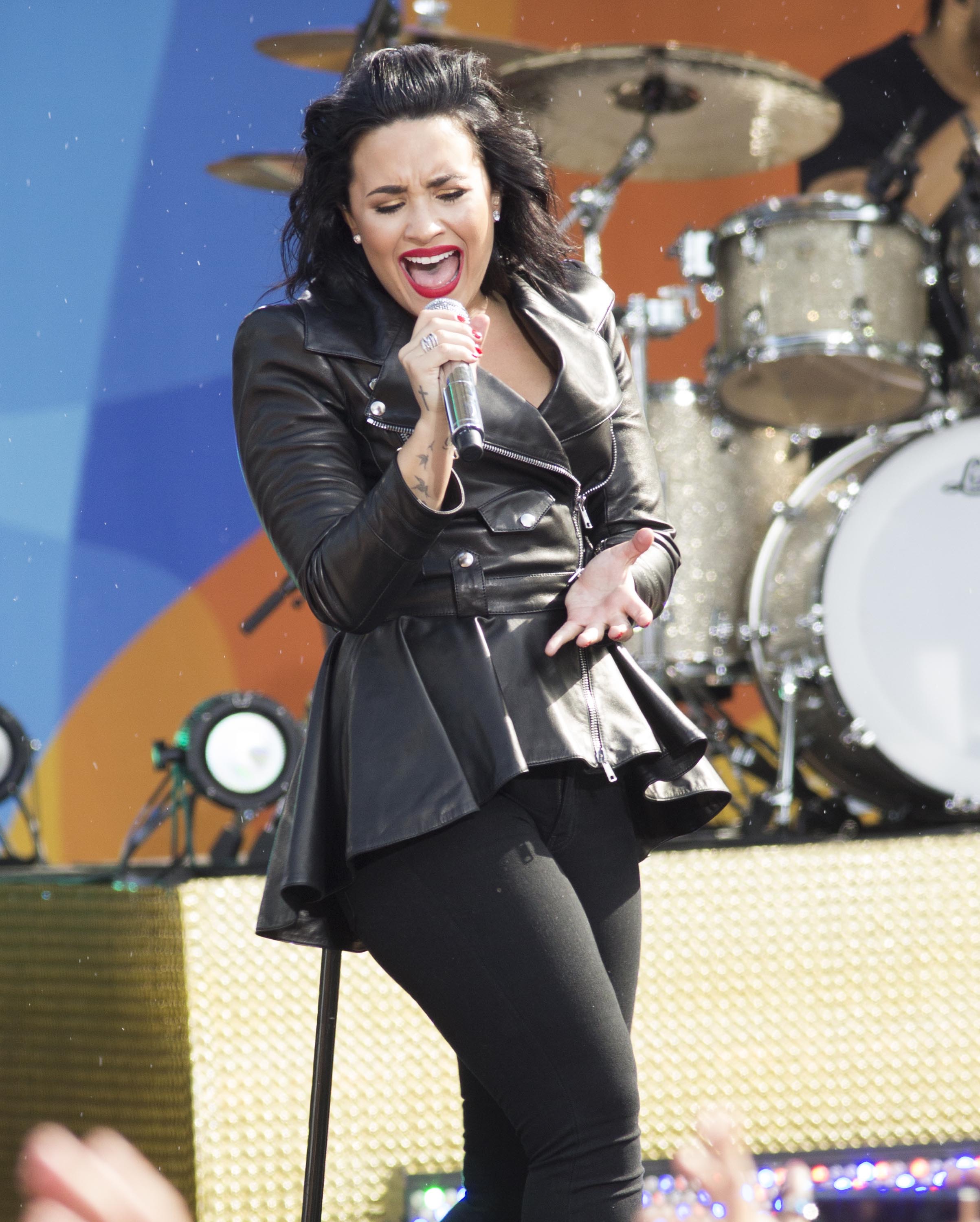 Demi Lovato attends GMA Summer Concert Series