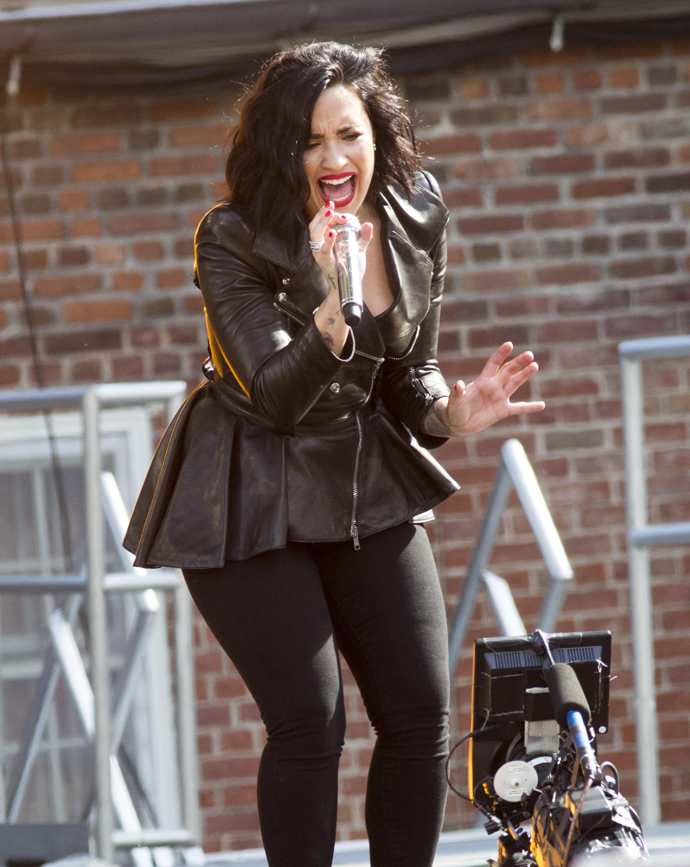 Demi Lovato attends GMA Summer Concert Series