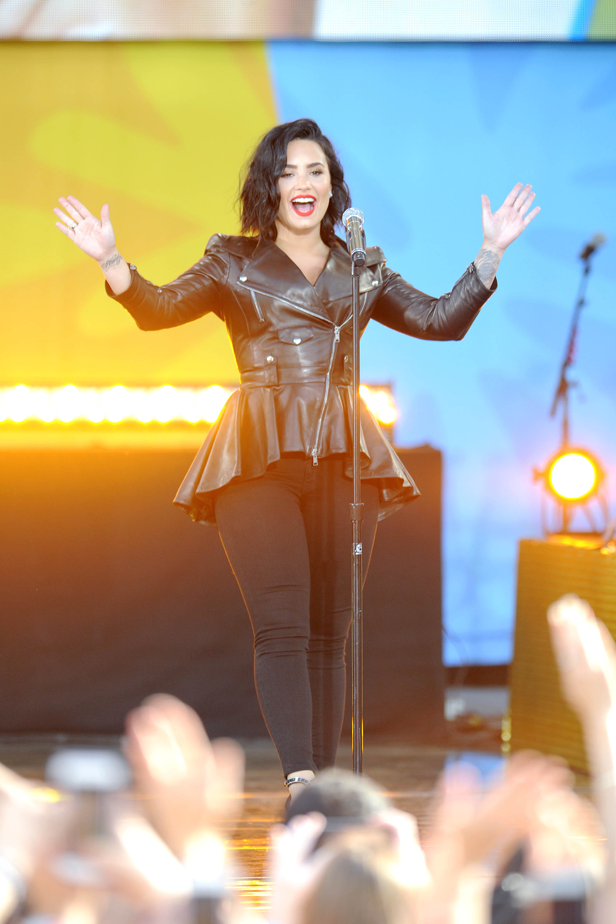 Demi Lovato attends GMA Summer Concert Series