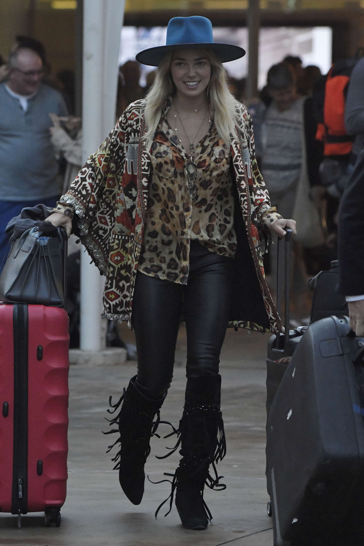 Ashley Hart arrives in Sydney