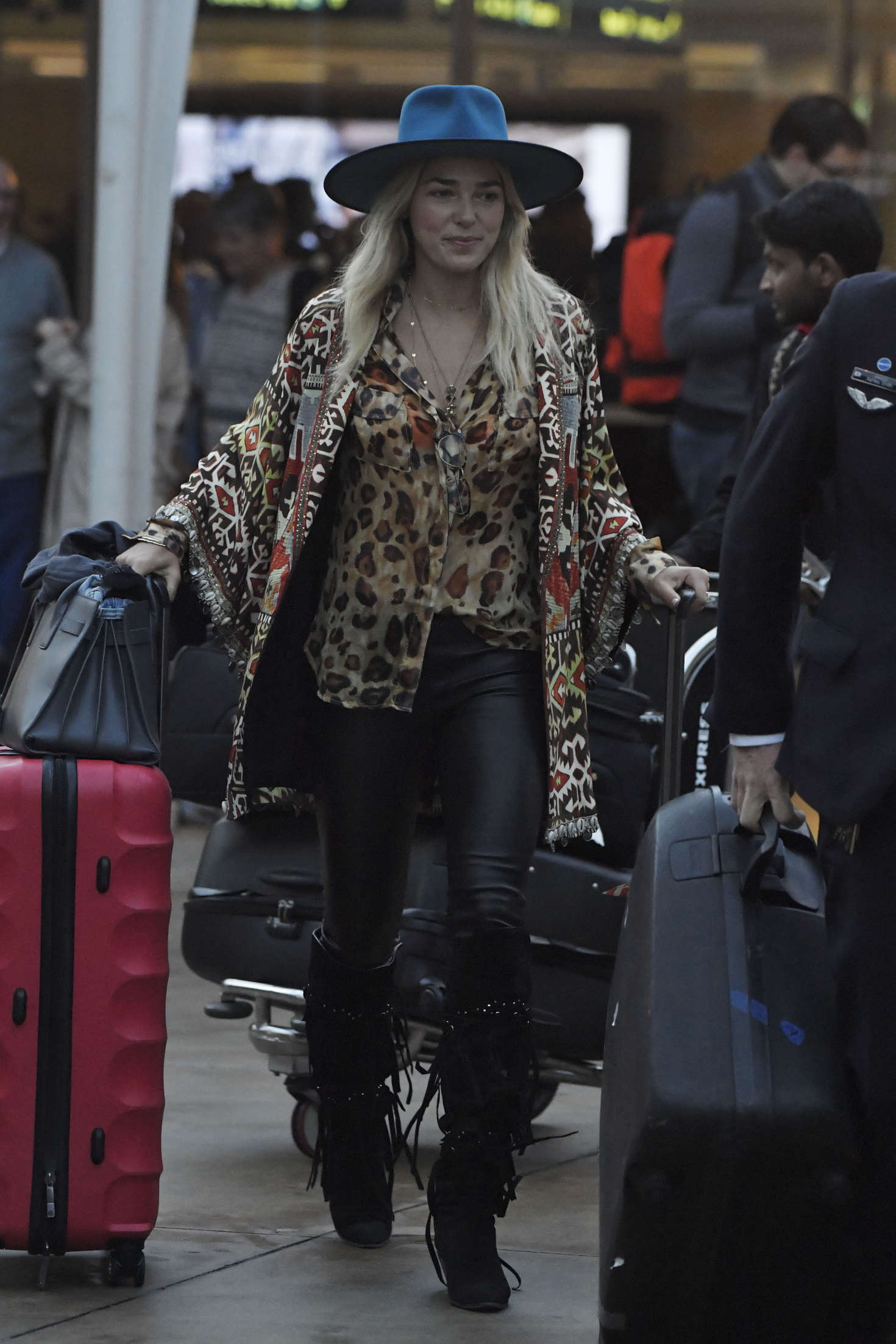 Ashley Hart arrives in Sydney