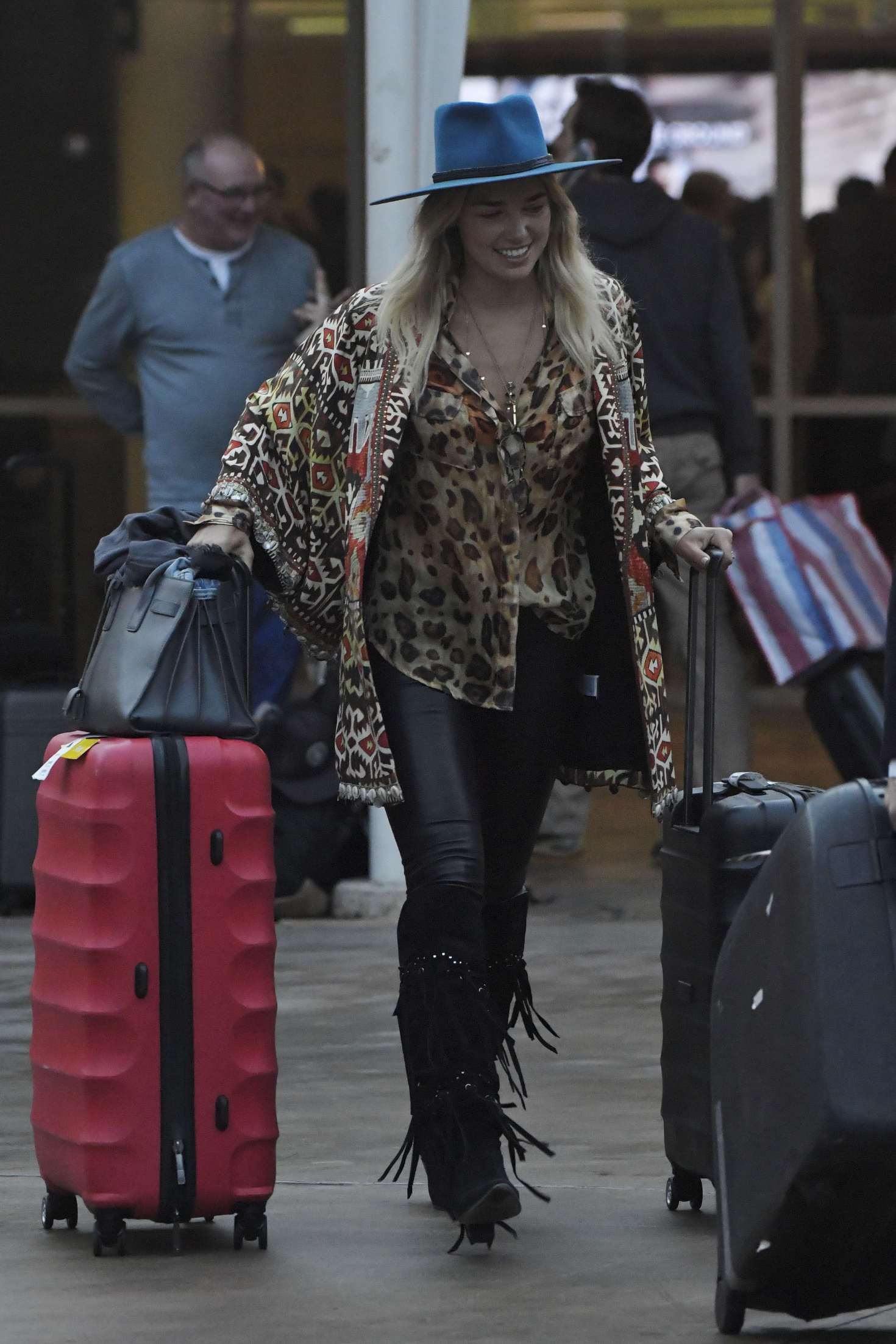 Ashley Hart arrives in Sydney