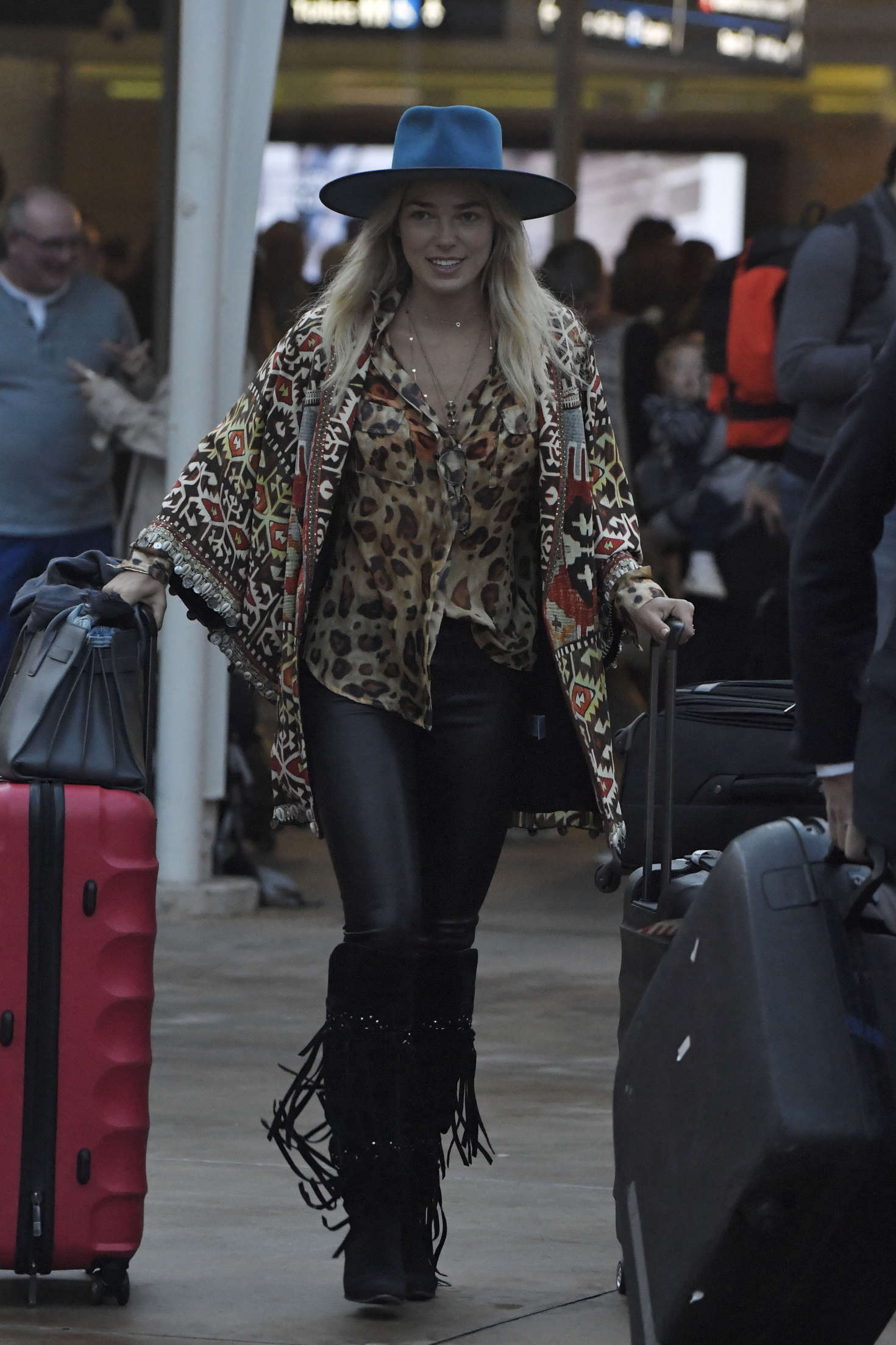 Ashley Hart arrives in Sydney