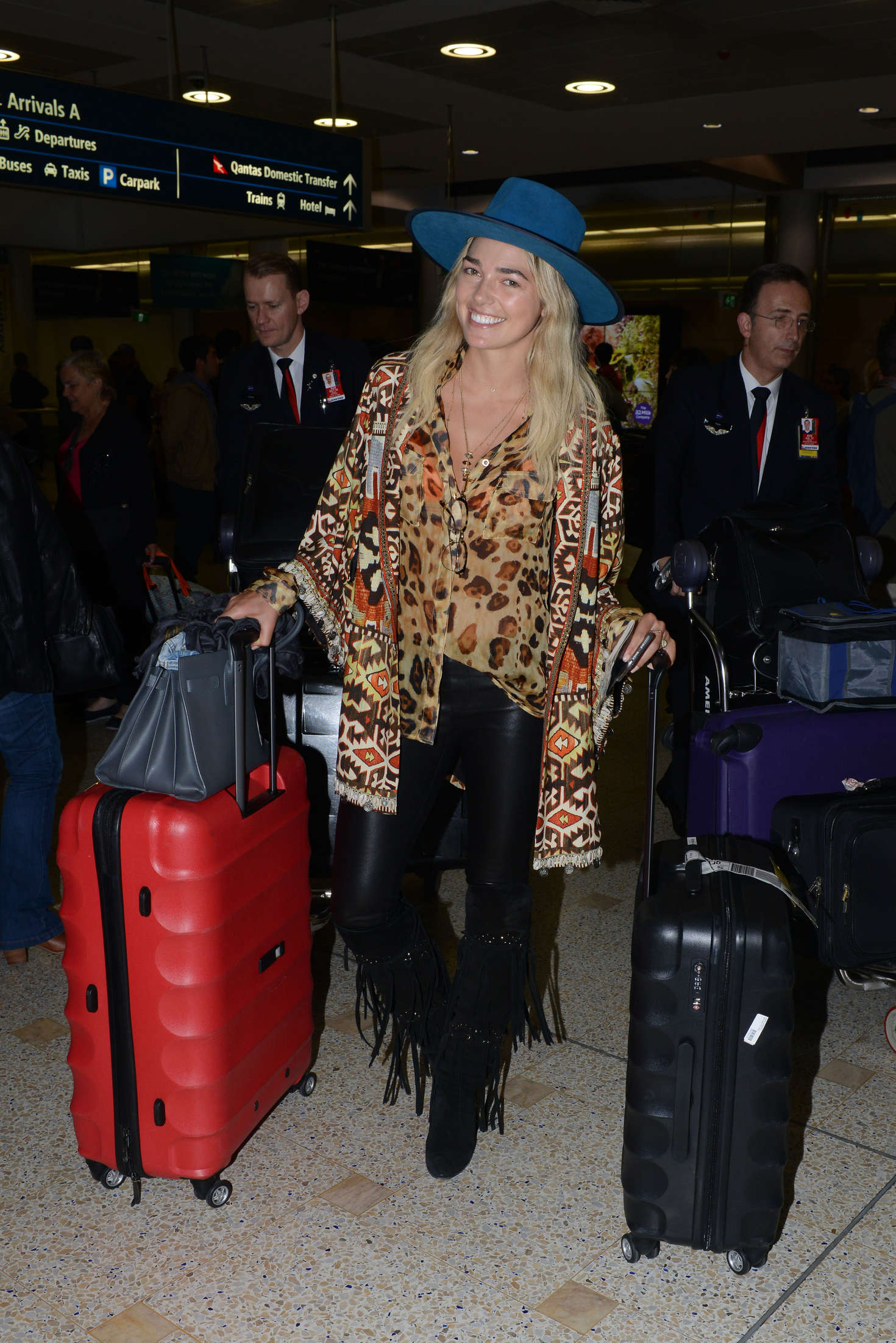 Ashley Hart arrives in Sydney