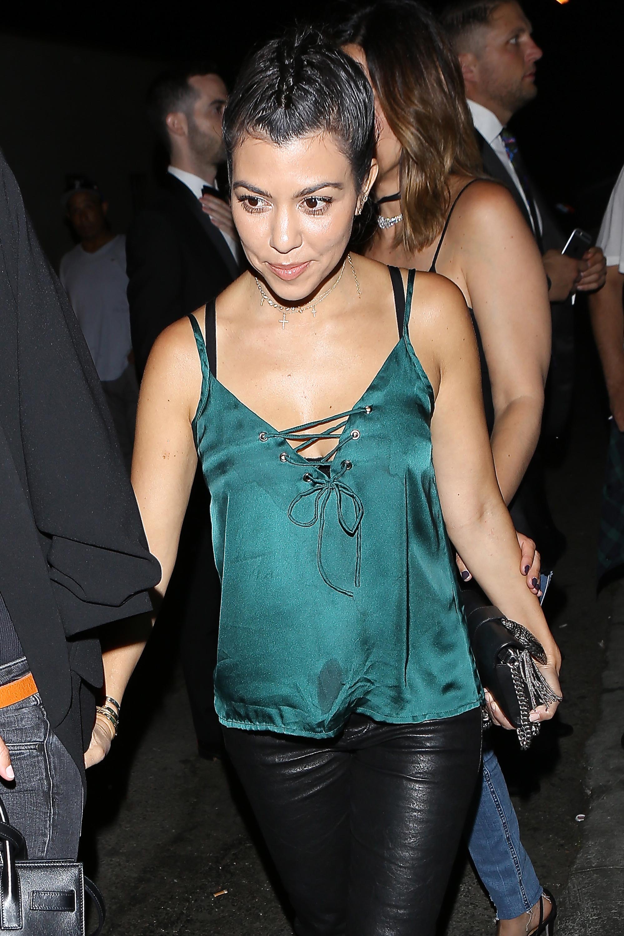 Kourtney Kardashian leaving The Doheny Room