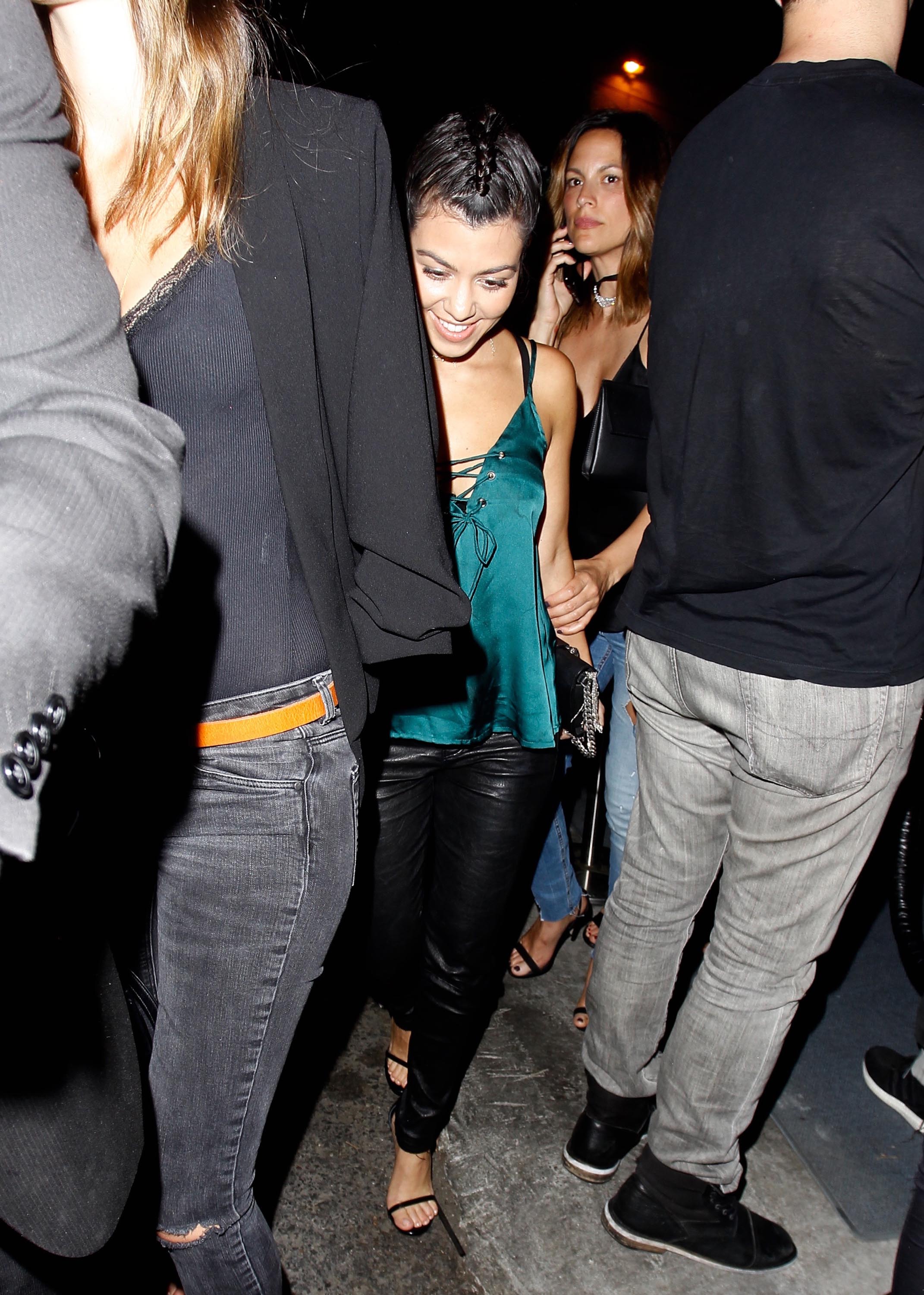 Kourtney Kardashian leaving The Doheny Room