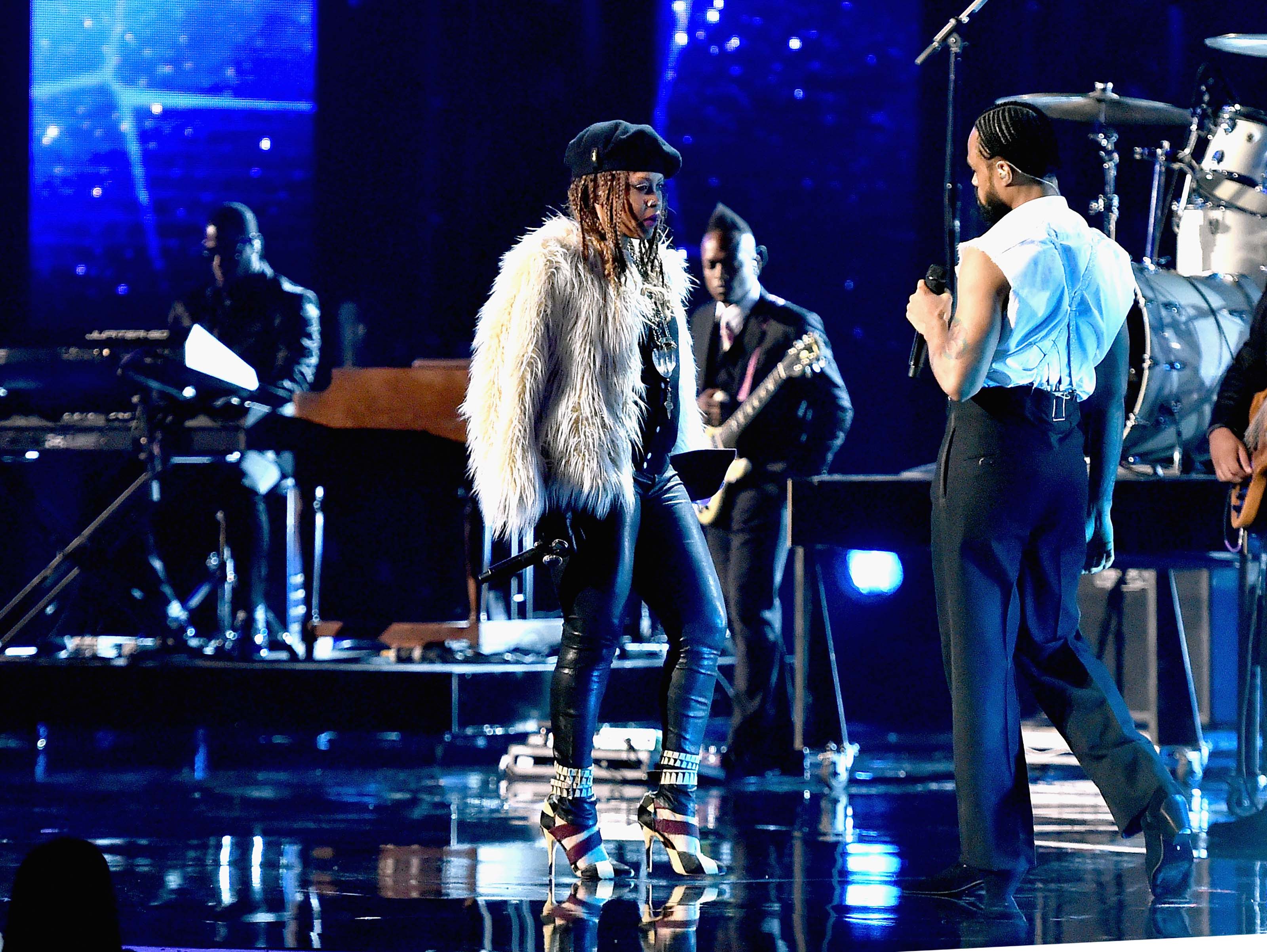 Erykah Badu performs onstage during the 2016 BET Awards