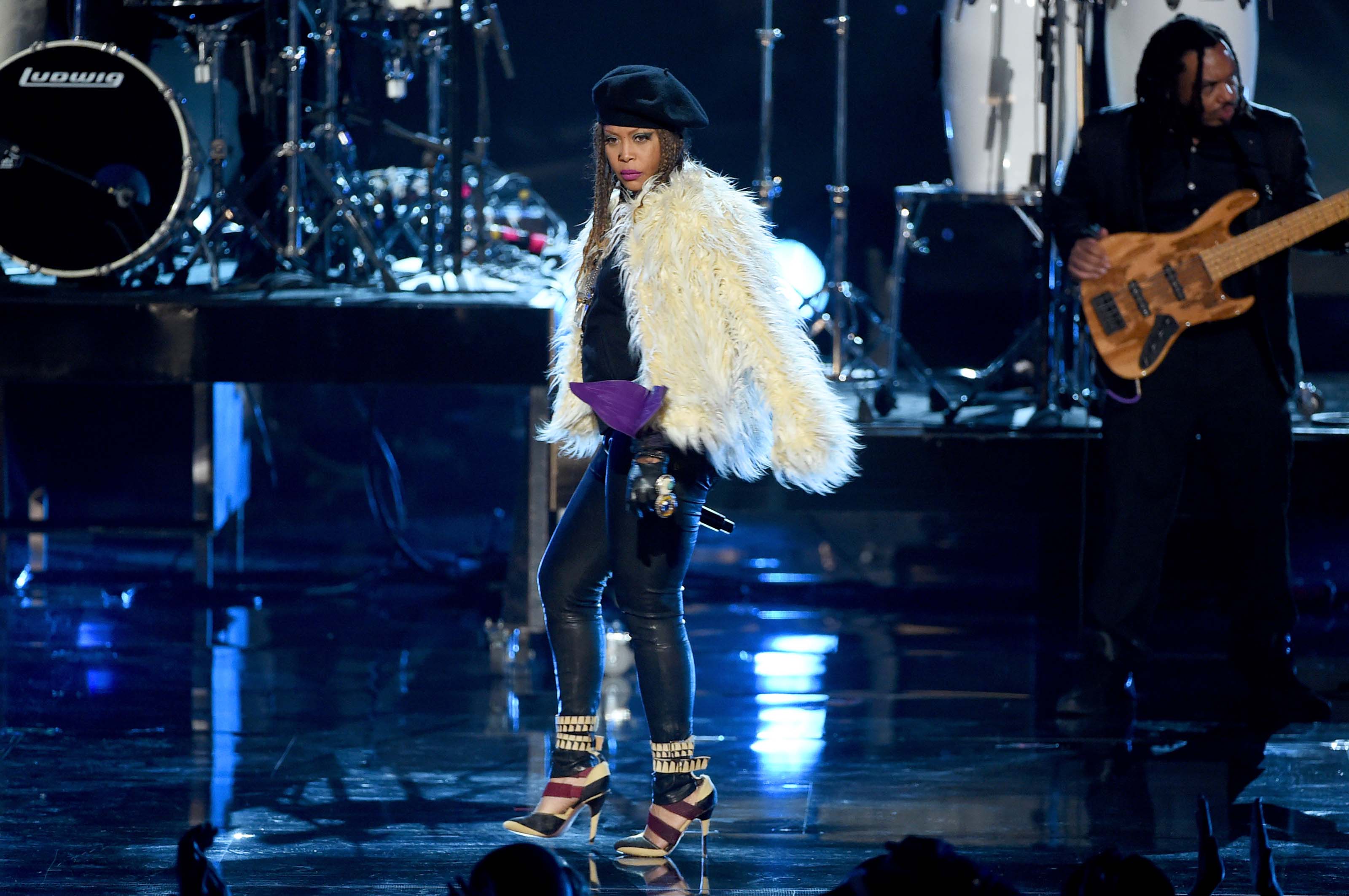 Erykah Badu performs onstage during the 2016 BET Awards