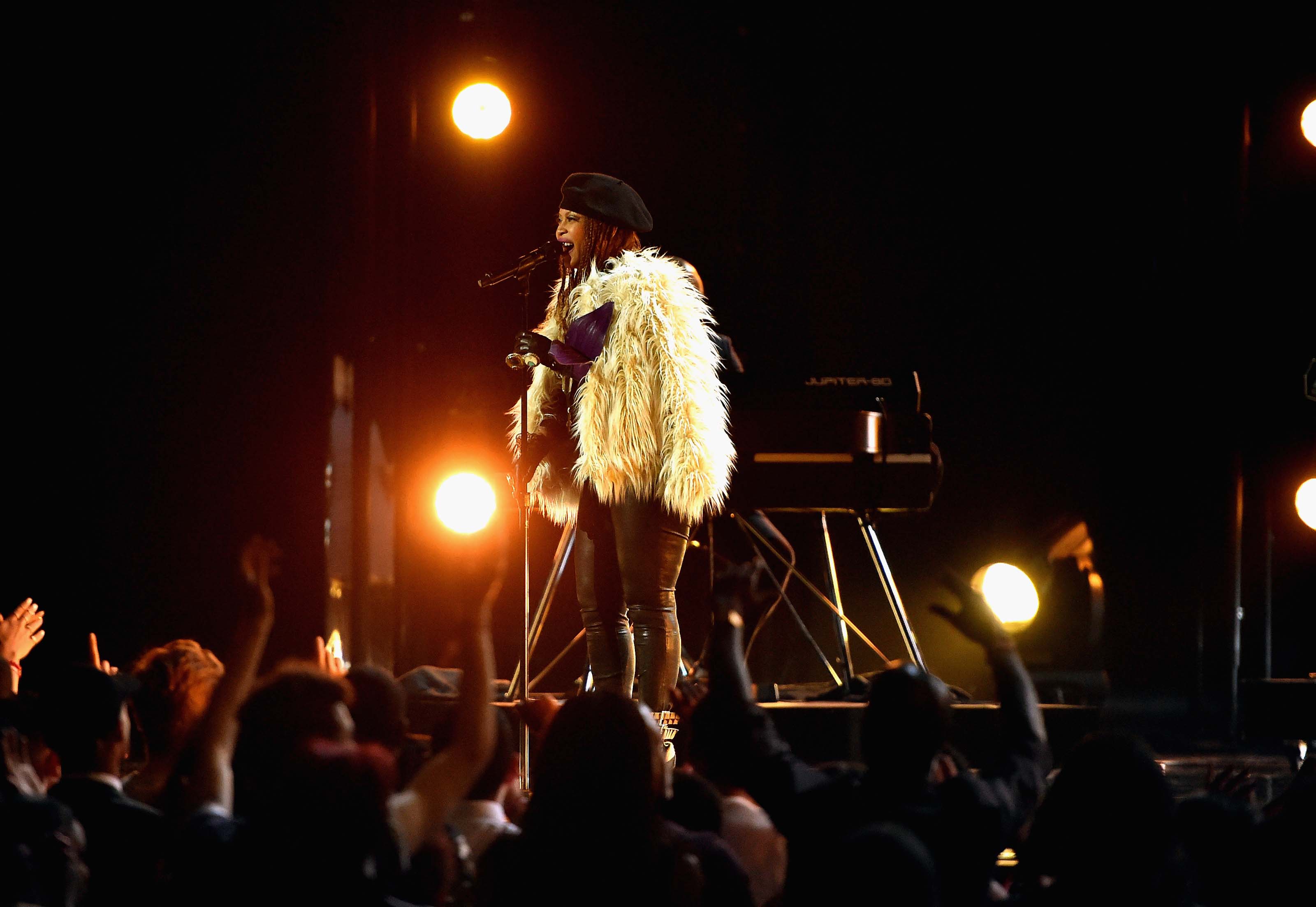 Erykah Badu performs onstage during the 2016 BET Awards