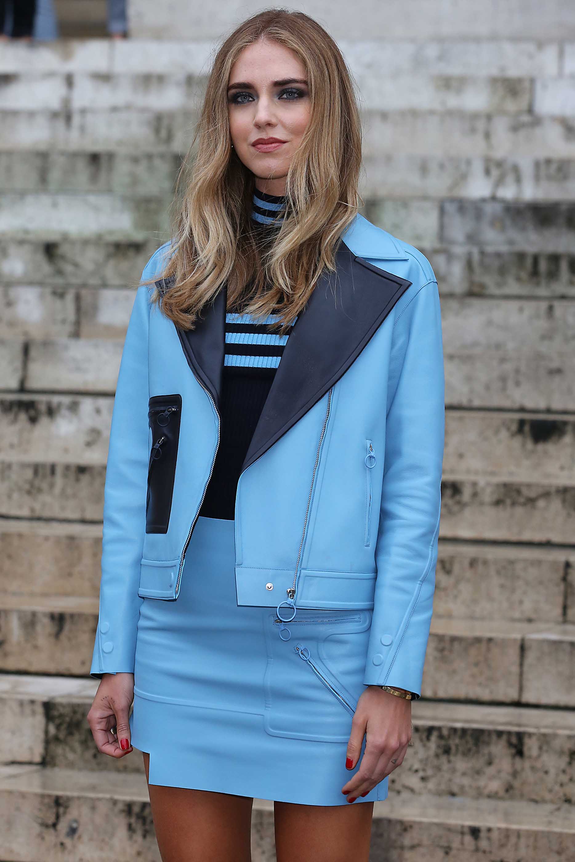 Chiara Ferragni attends Atelier Versace Haute Couture Fall/Winter 2016-2017 show