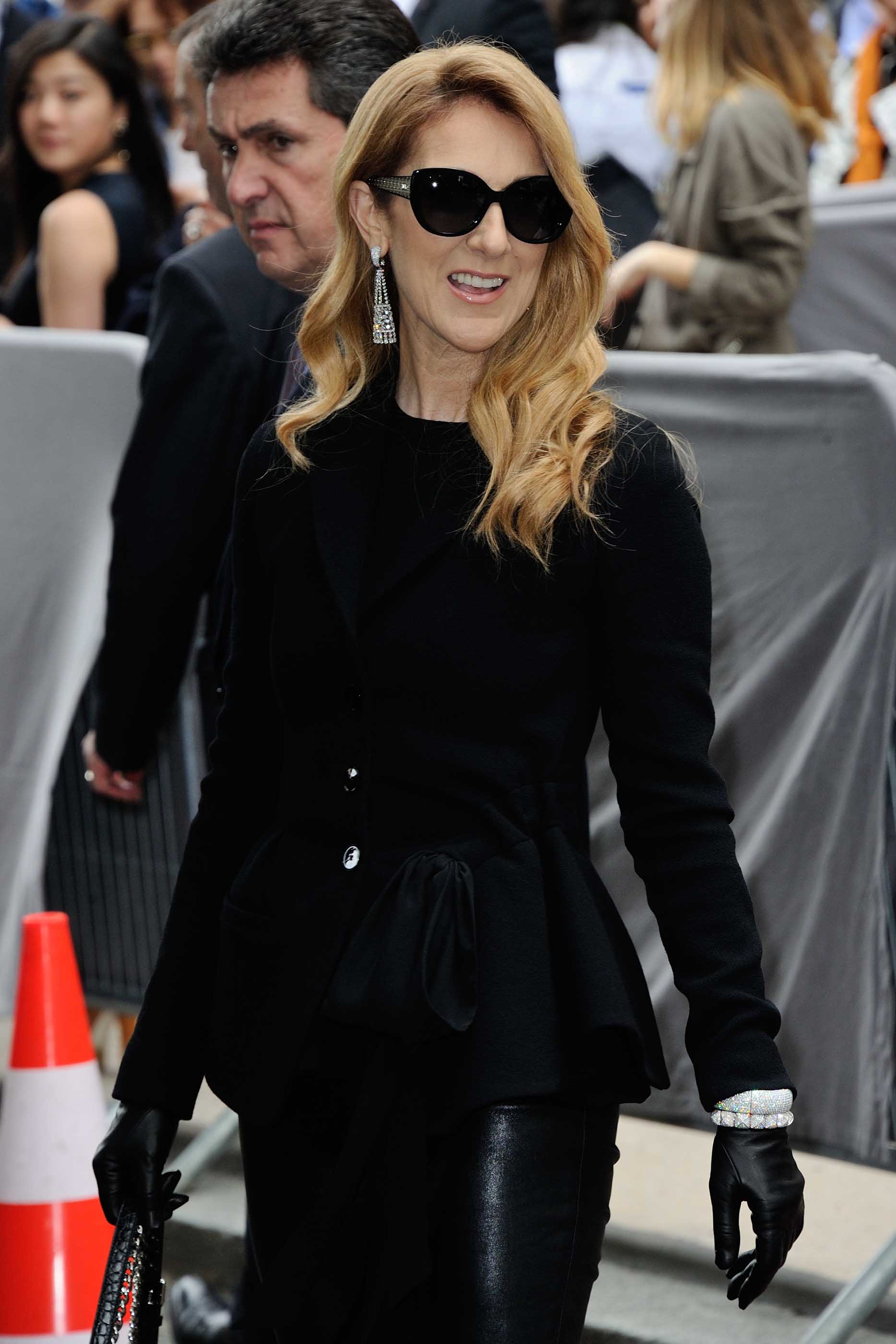 Celine Dion attends the Christian Dior Haute Couture Fall/Winter 2016/2017 show