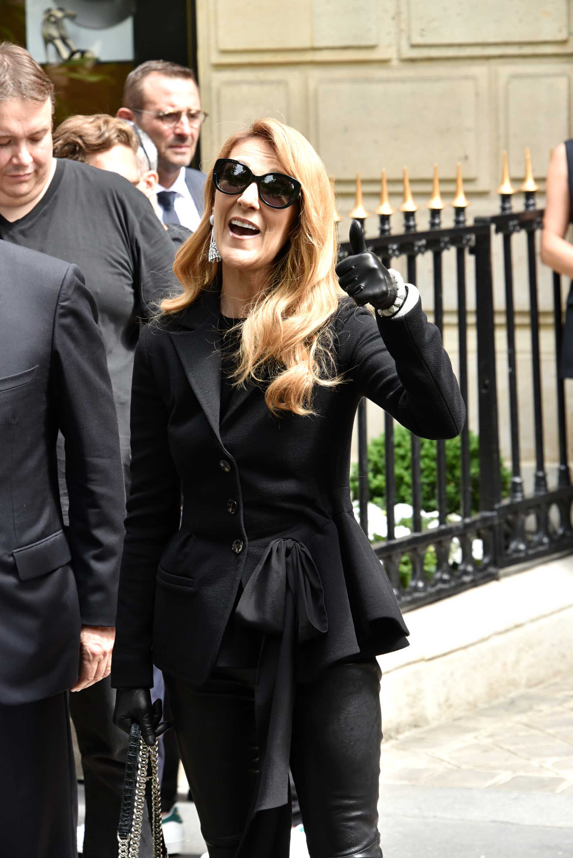 Celine Dion attends the Christian Dior Haute Couture Fall/Winter 2016/2017 show