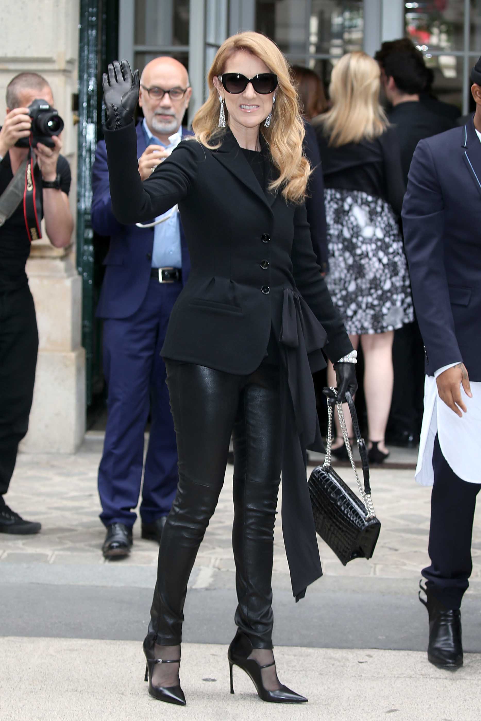 Celine Dion attends the Christian Dior Haute Couture Fall/Winter 2016/2017 show