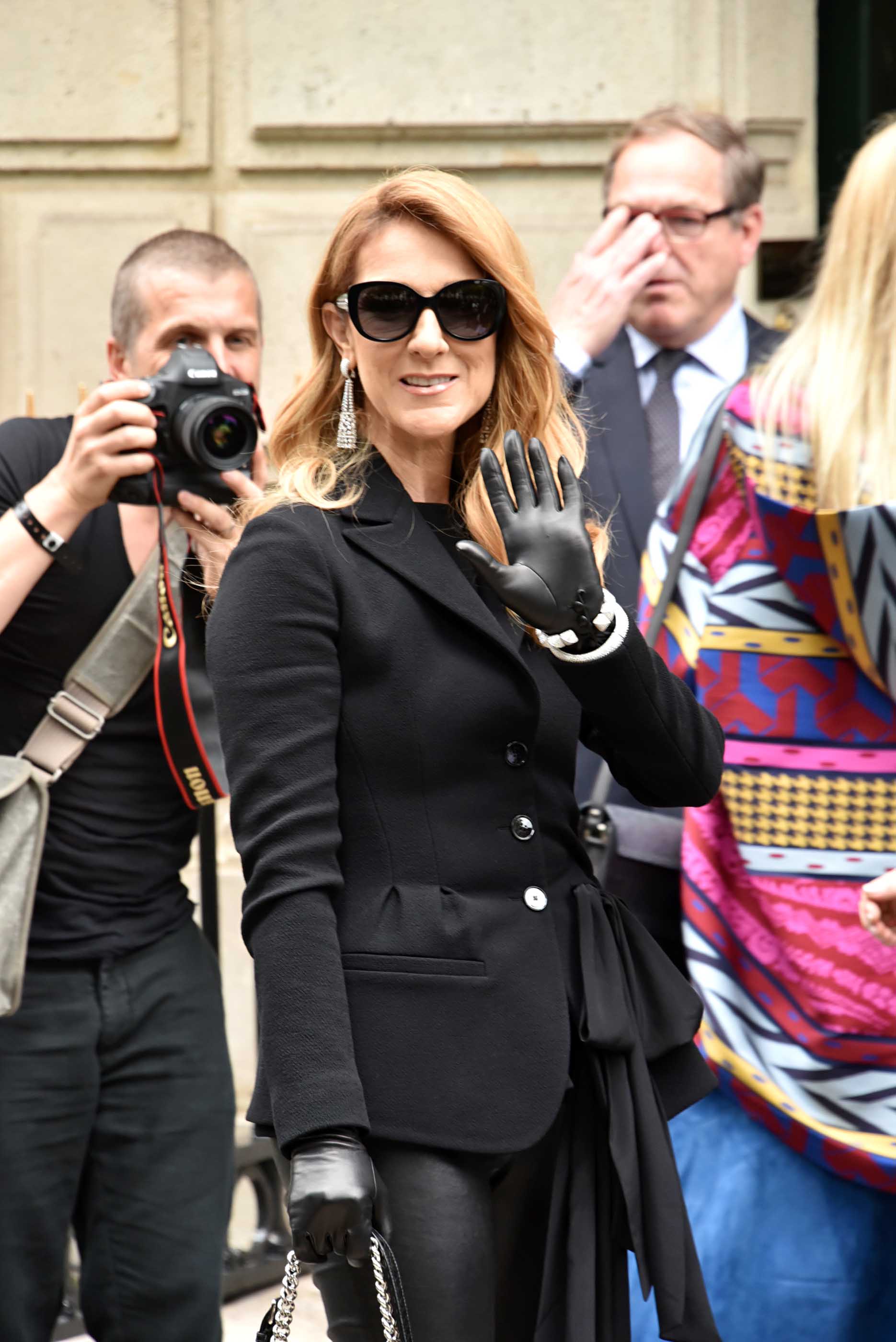 Celine Dion attends the Christian Dior Haute Couture Fall/Winter 2016/2017 show