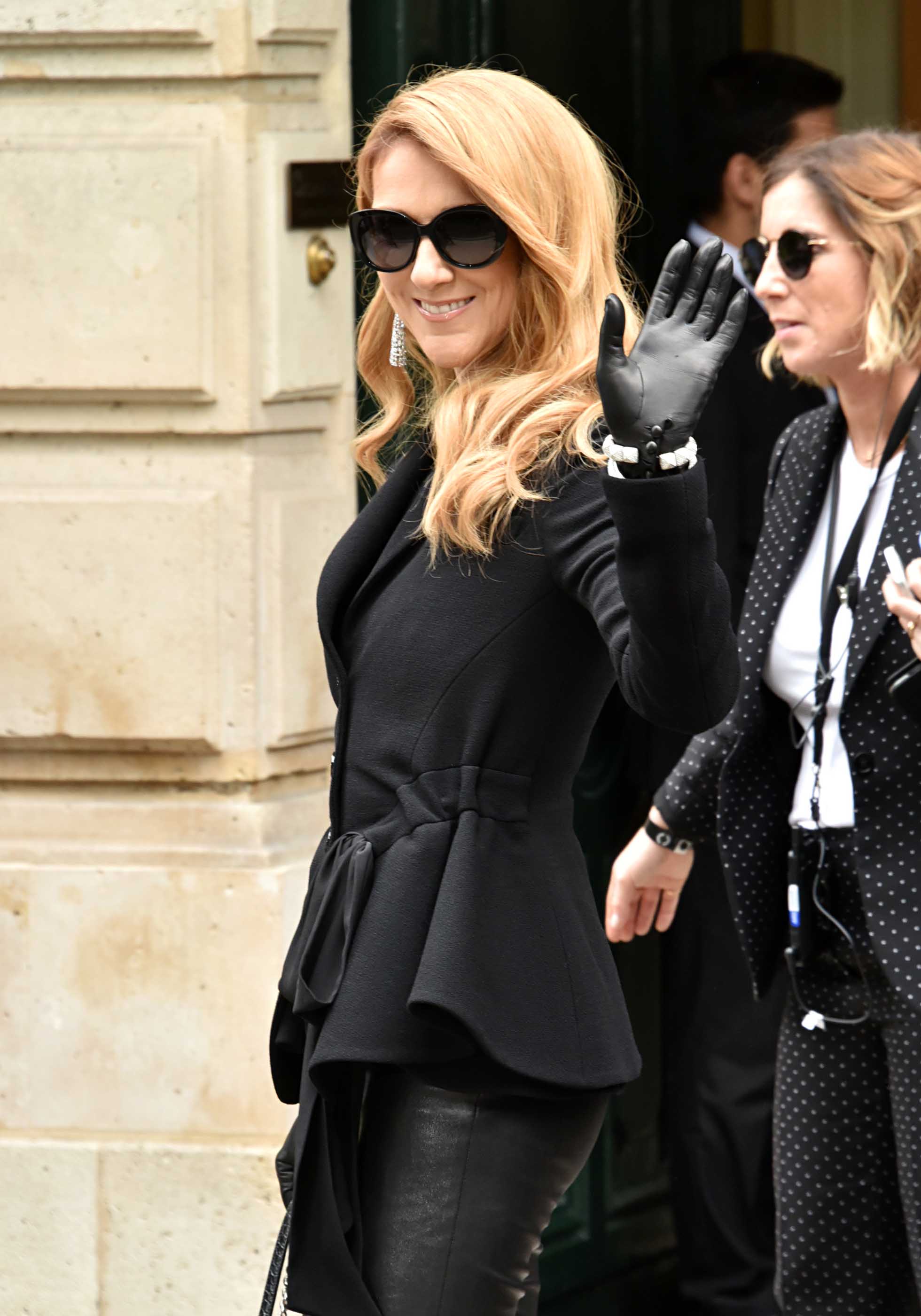 Celine Dion attends the Christian Dior Haute Couture Fall/Winter 2016/2017 show