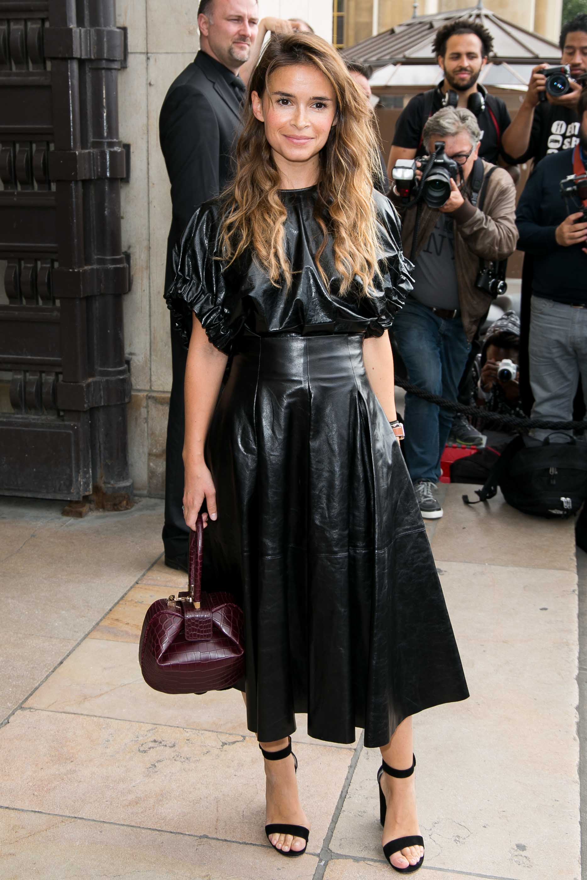 Miroslava Duma attends Paris Fashion Week Haute Couture F/W