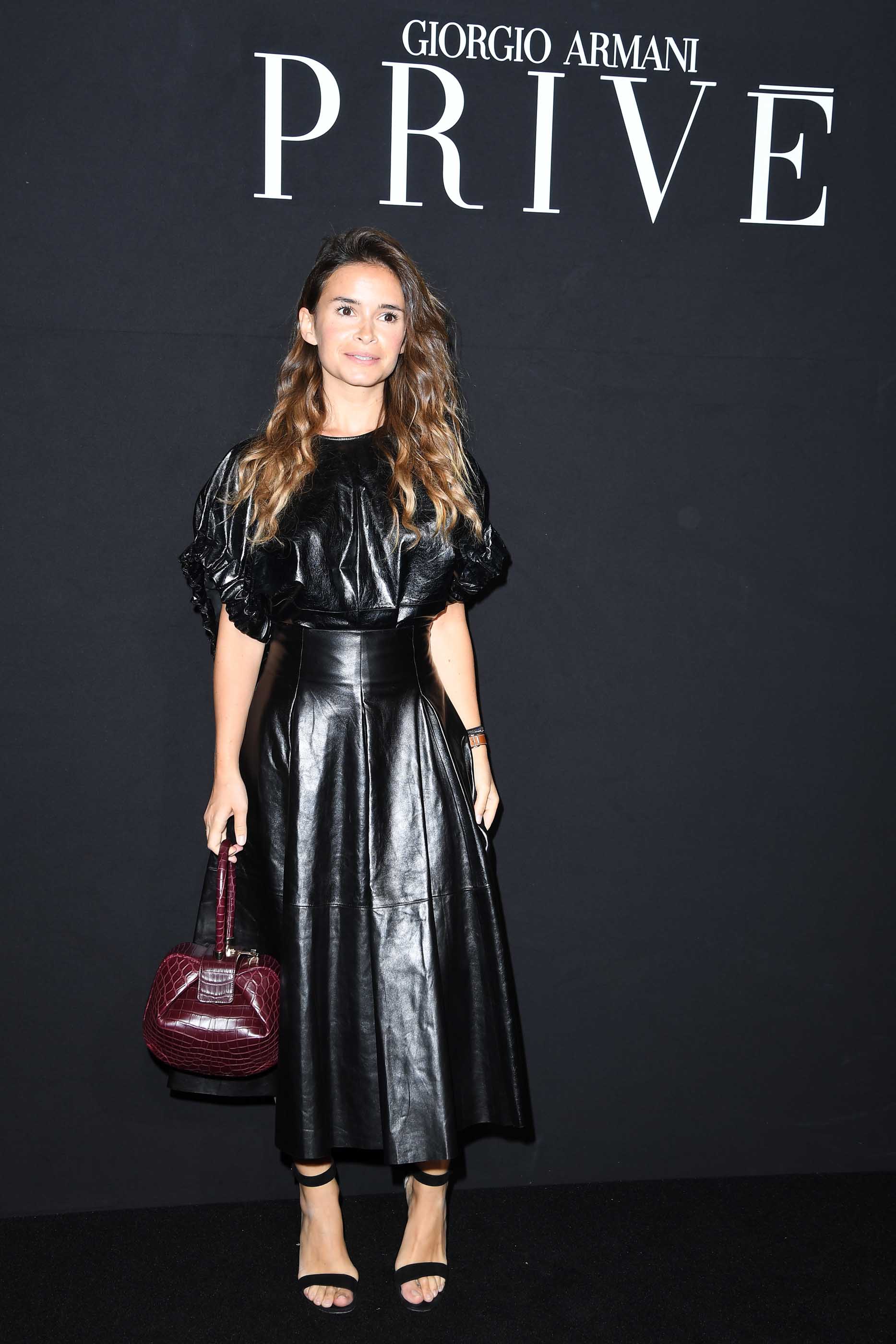 Miroslava Duma attends Paris Fashion Week Haute Couture F/W