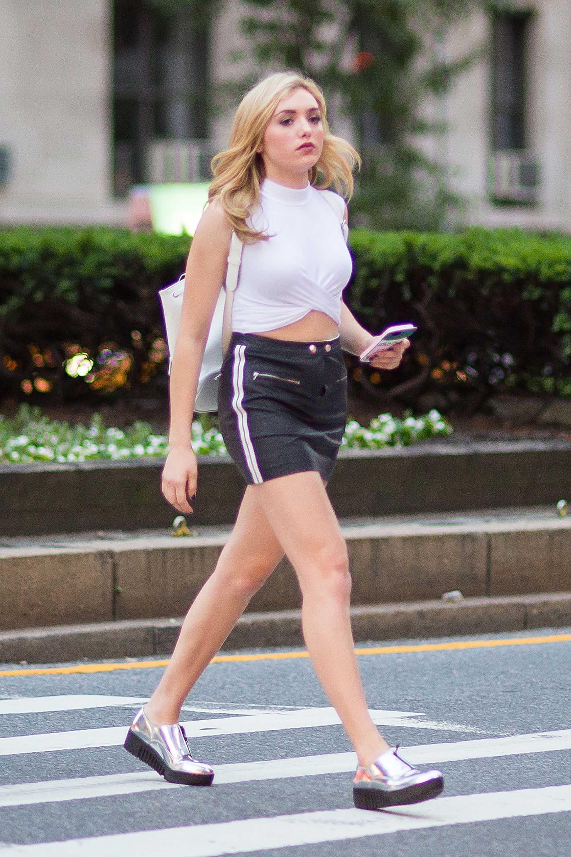 Peyton List out in Upper East Side