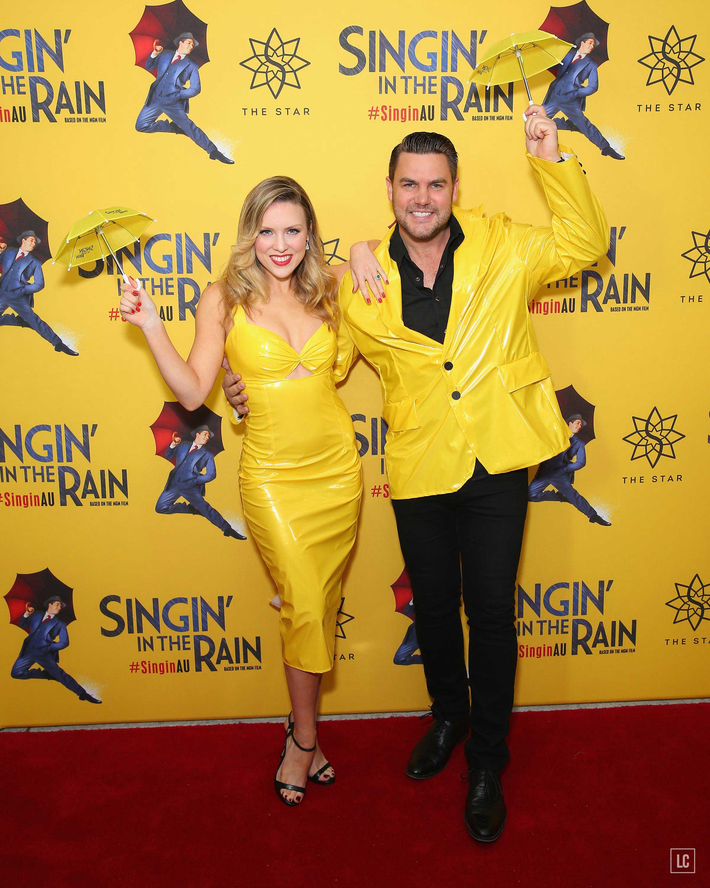 Kirby Burgess arrives for opening night of Singin’ In The Rain