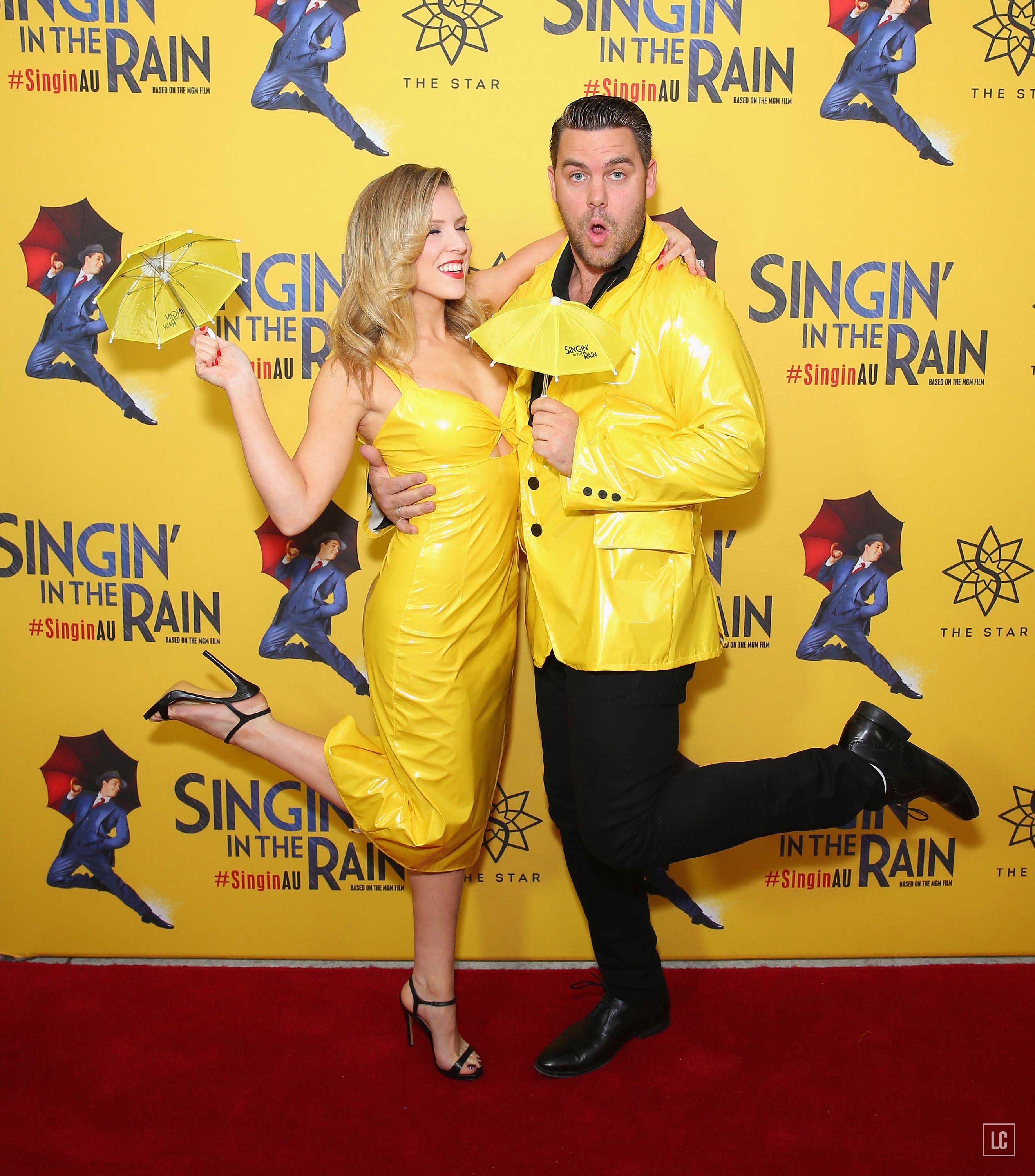 Kirby Burgess arrives for opening night of Singin’ In The Rain