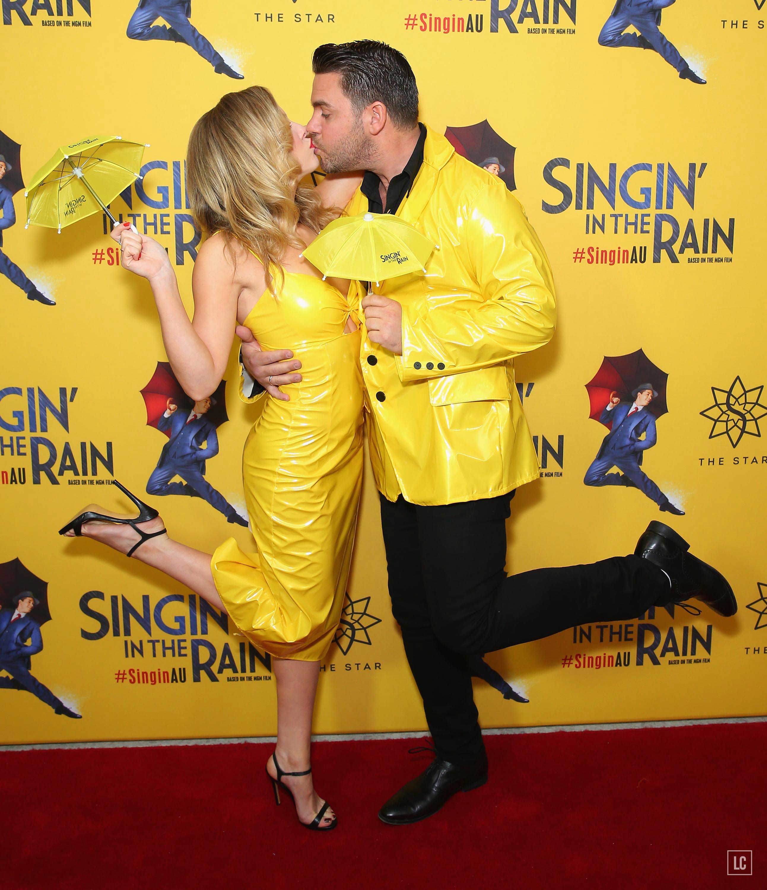 Kirby Burgess arrives for opening night of Singin’ In The Rain