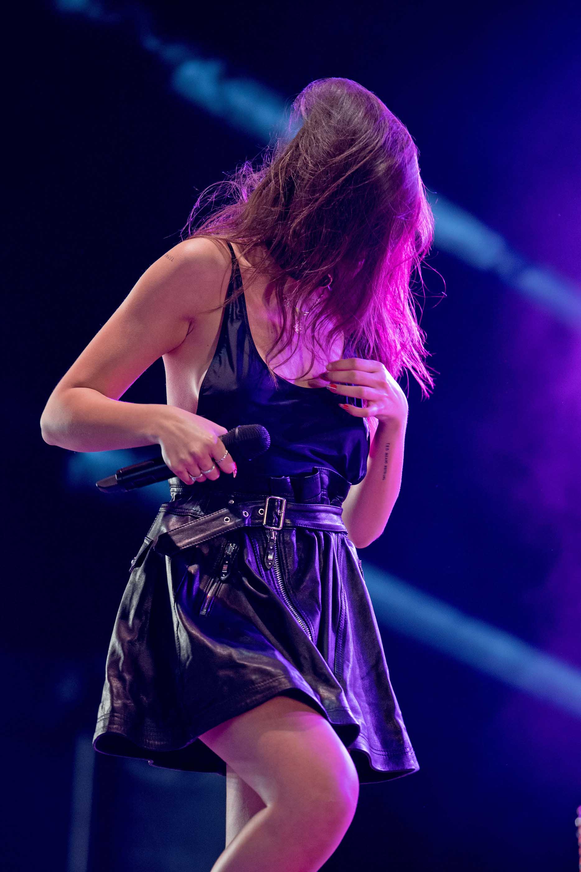 Dua Lipa performs at the Wireless Festival