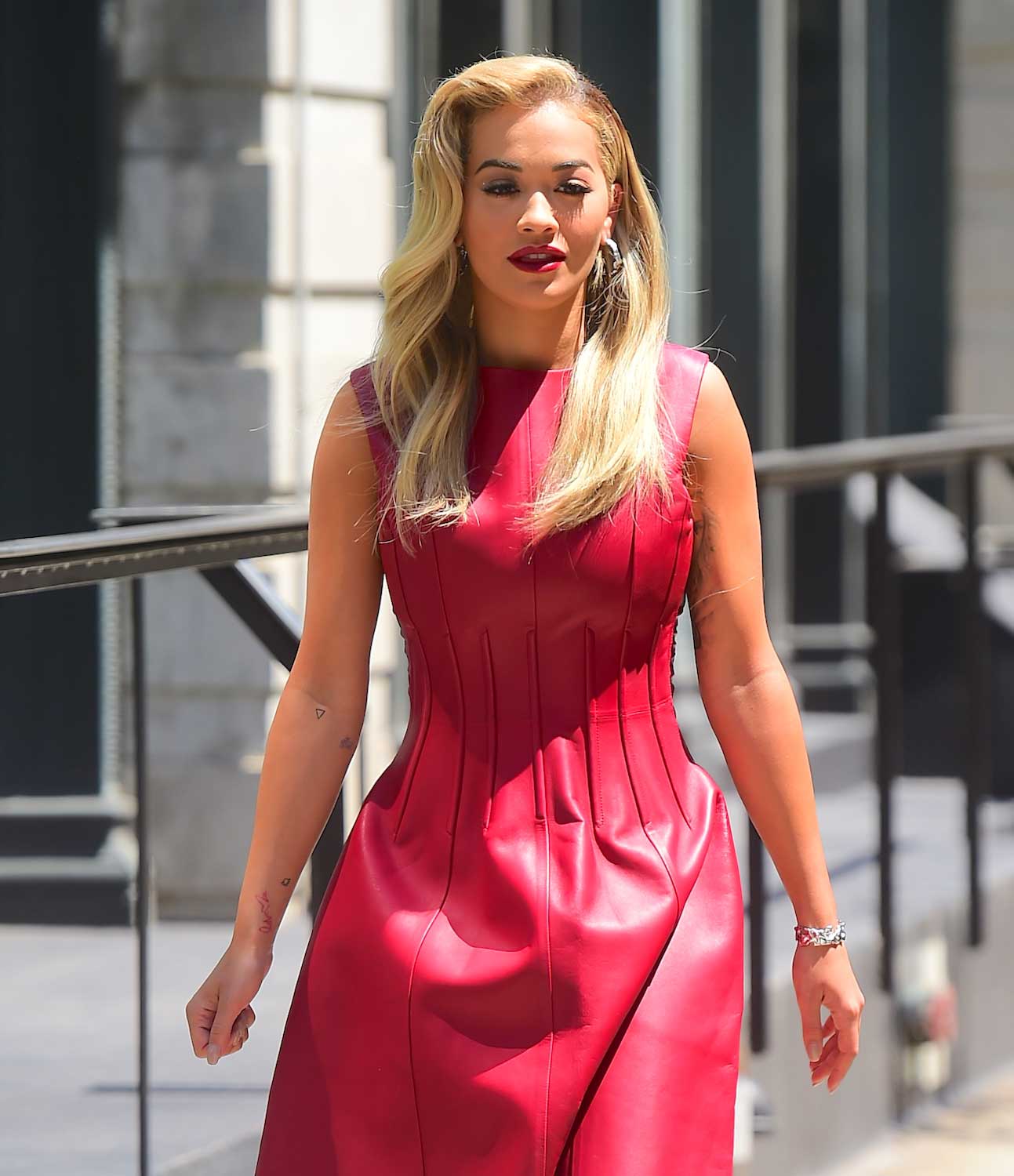 Rita Ora is seen in New York City