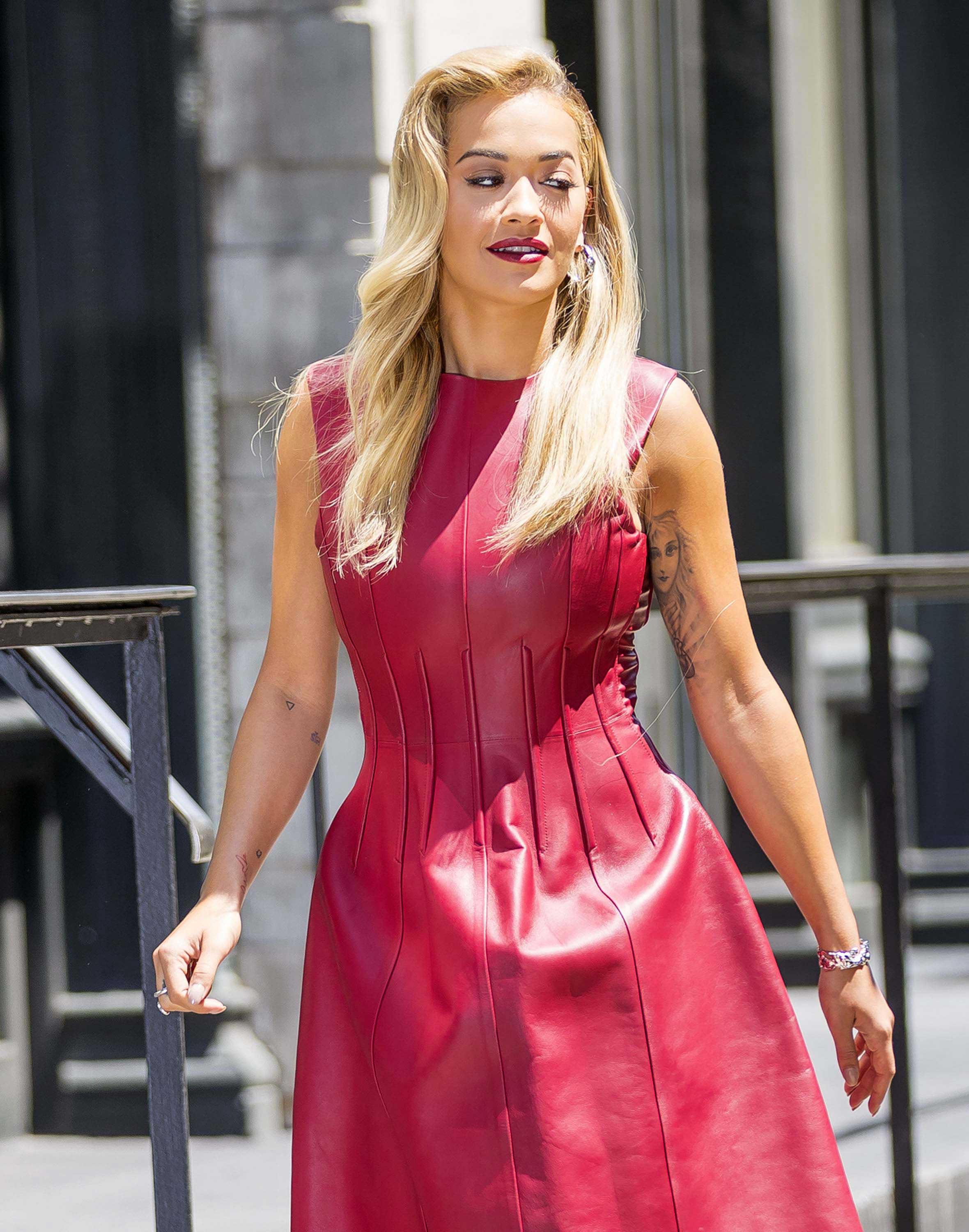 Rita Ora is seen in New York City