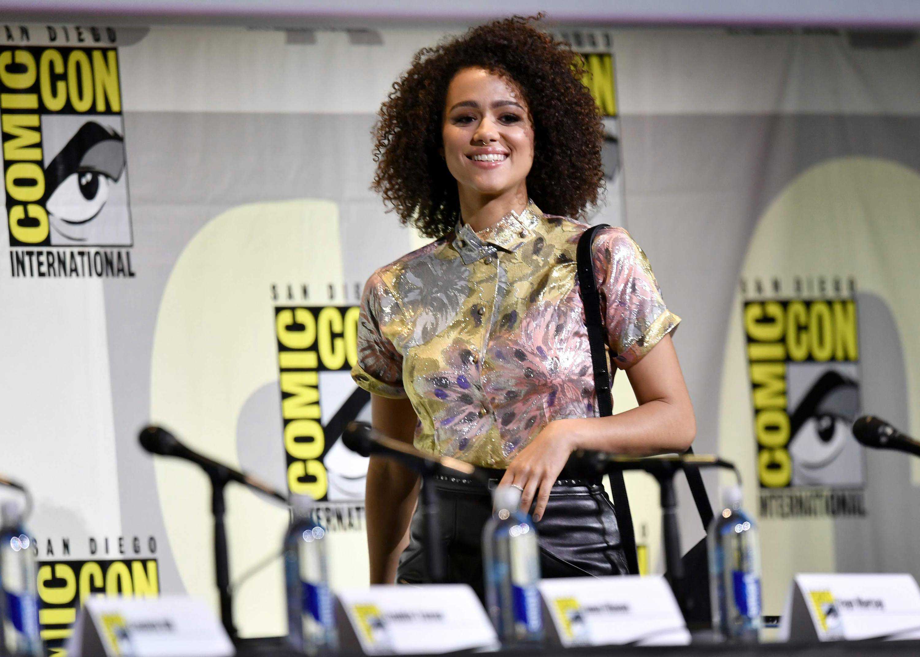 Nathalie Emmanuel attends Comic-Con