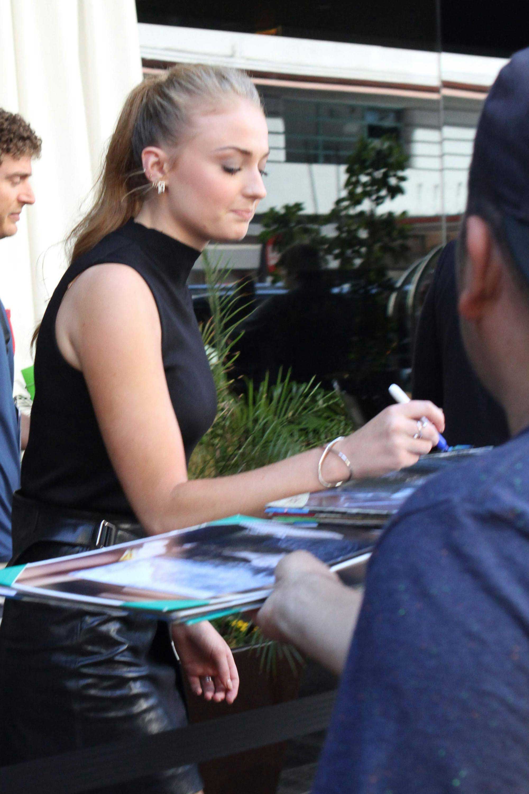 Sophie Turner attends Comic-Con