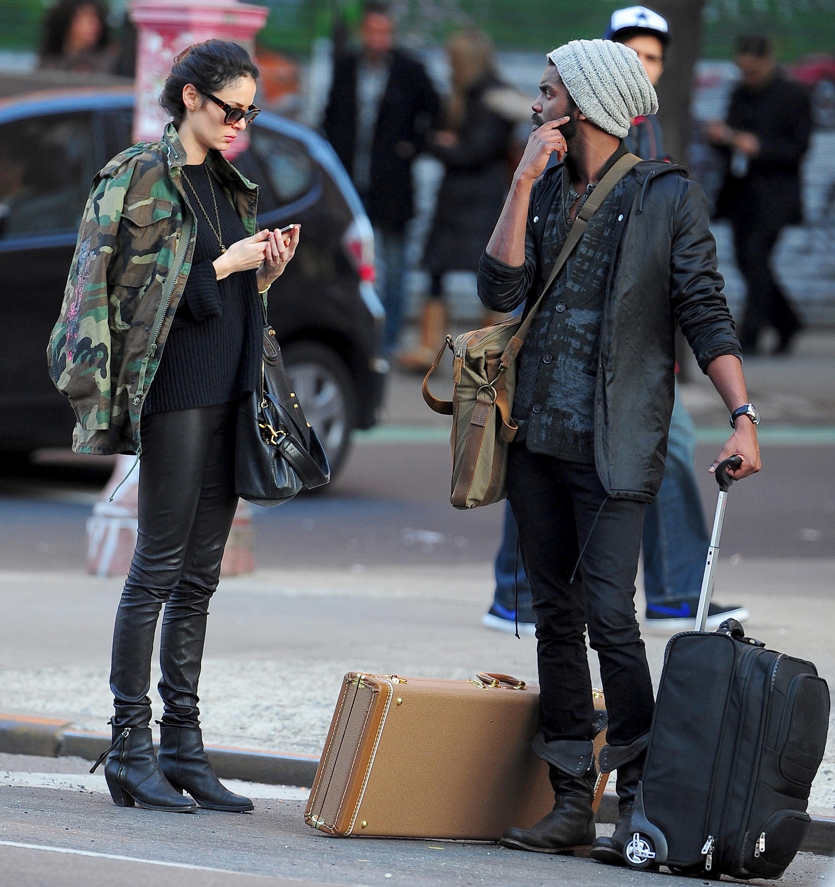 Nicole Trunfio and Gary Clark Jr are seen in the Lower East Side