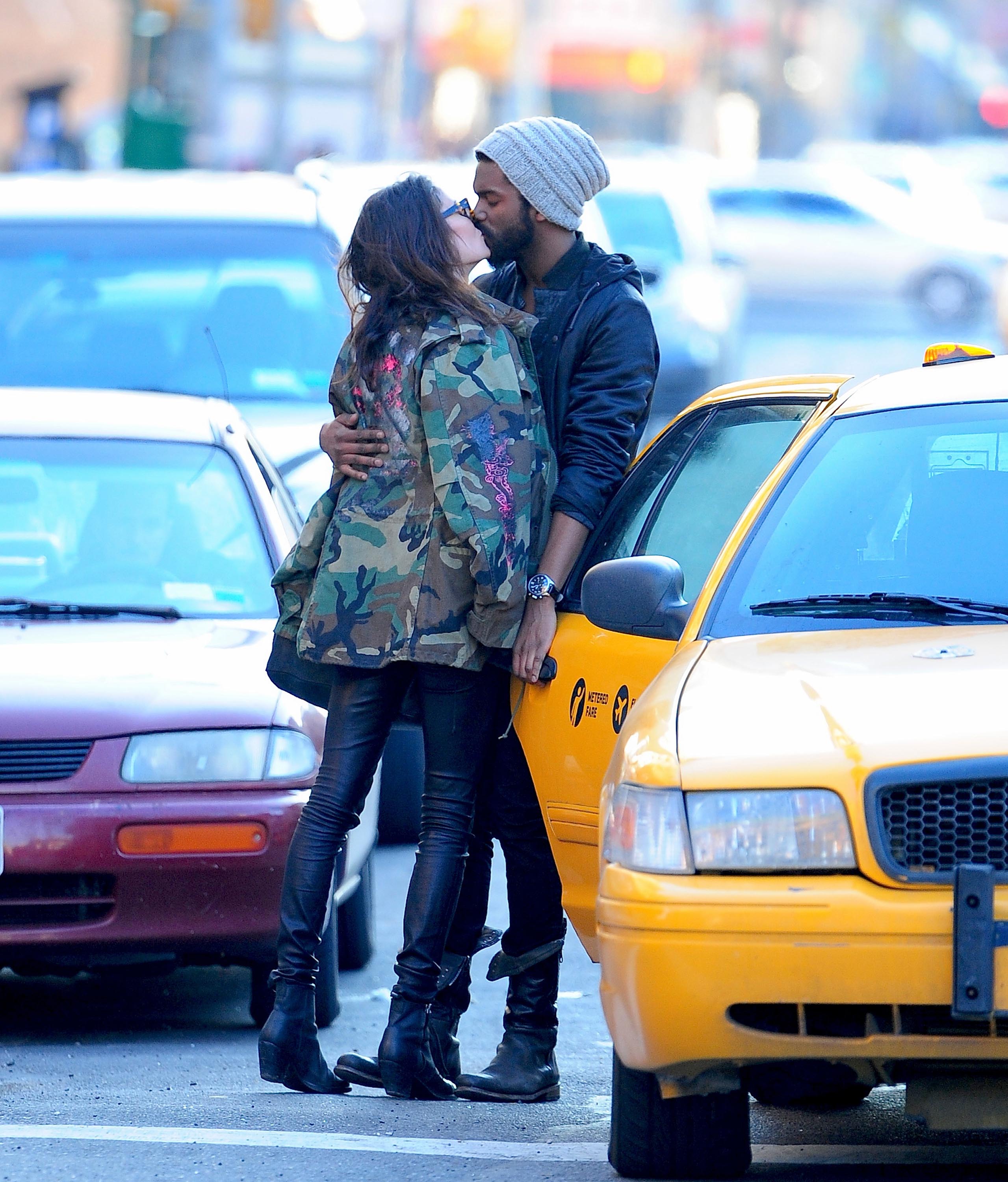 Nicole Trunfio and Gary Clark Jr are seen in the Lower East Side
