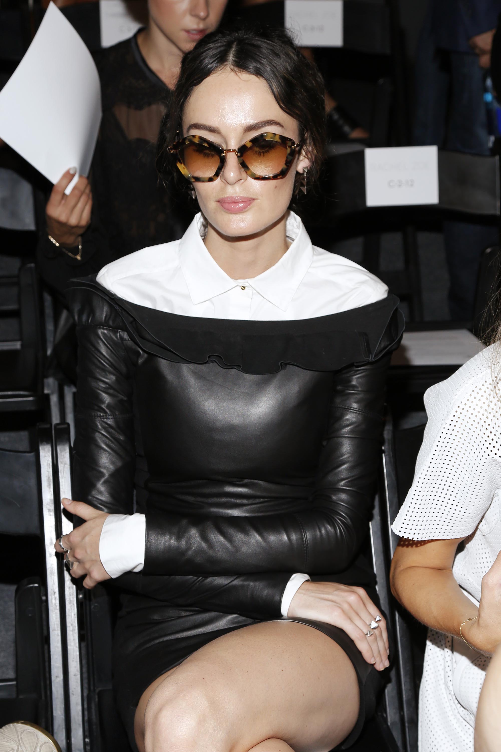 Nicole Trunfio attends 2014 Mercedes-Benz Fashion Week